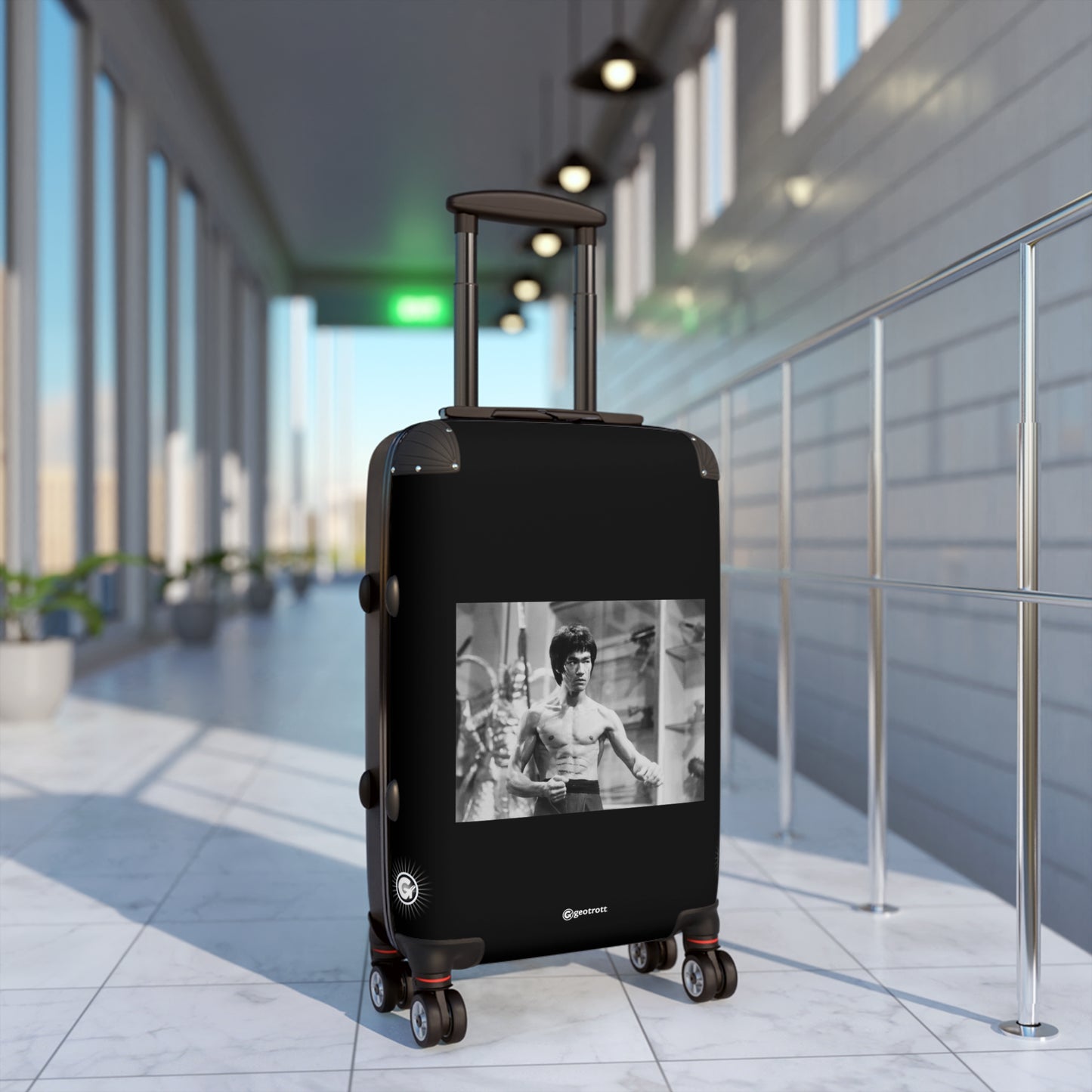 Bruce Lee Fighting Huntress Enter The Dragon 20Th Century Photos Luggage Bag Rolling Suitcase Spinner