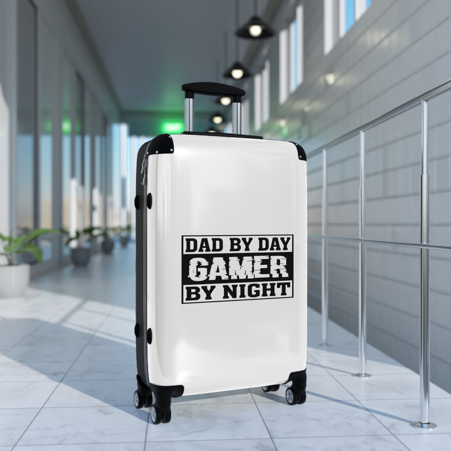 Dad by Day Gamer by Night Gamer Gaming Suitcase-Bags-Geotrott