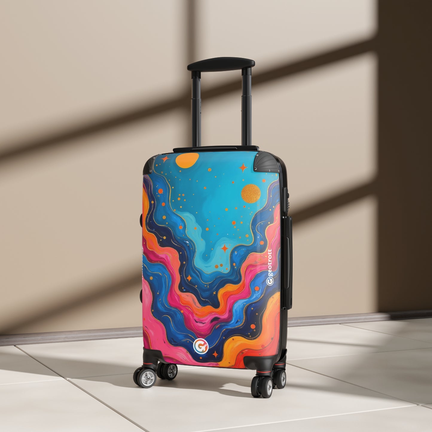 Sun Veins in Cyan Marble