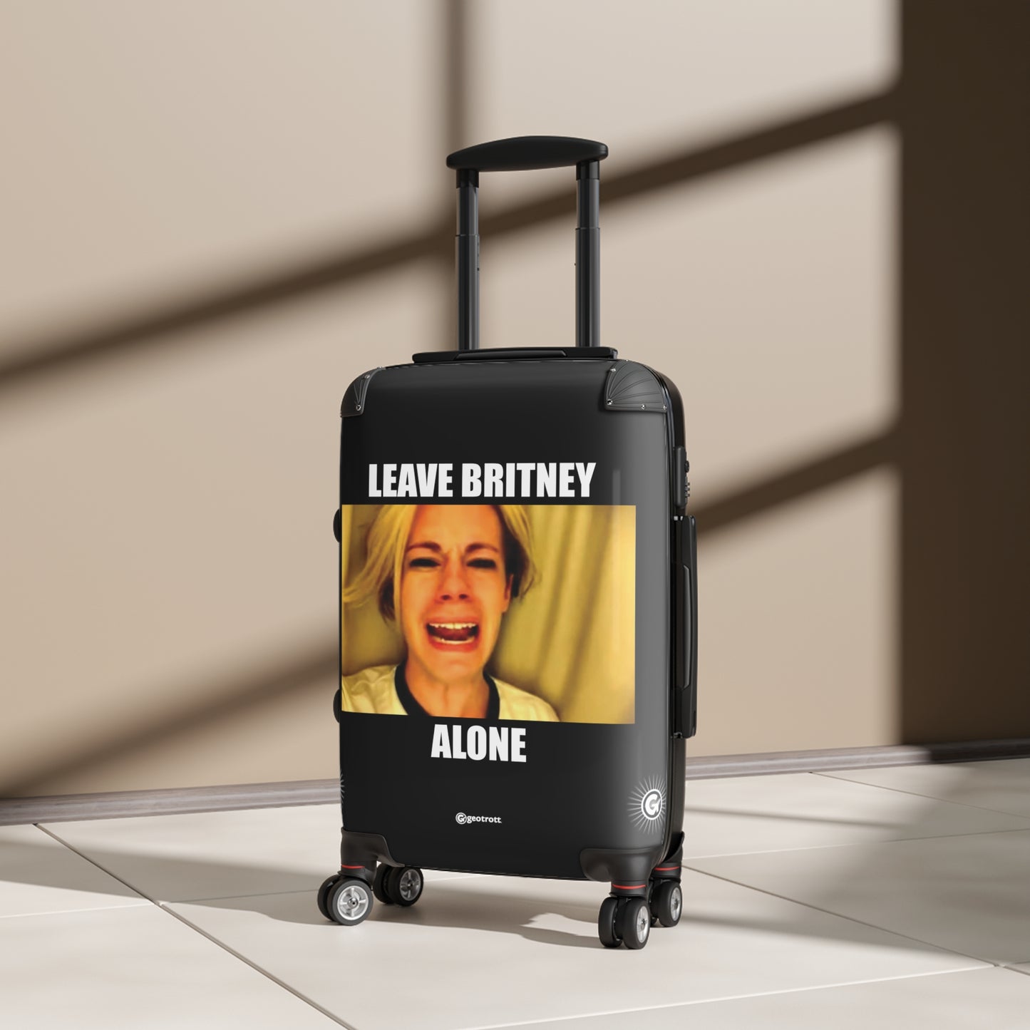 Leave Britney Alone MEME Funny Inspirational Luggage Bag Rolling Suitcase Spinner