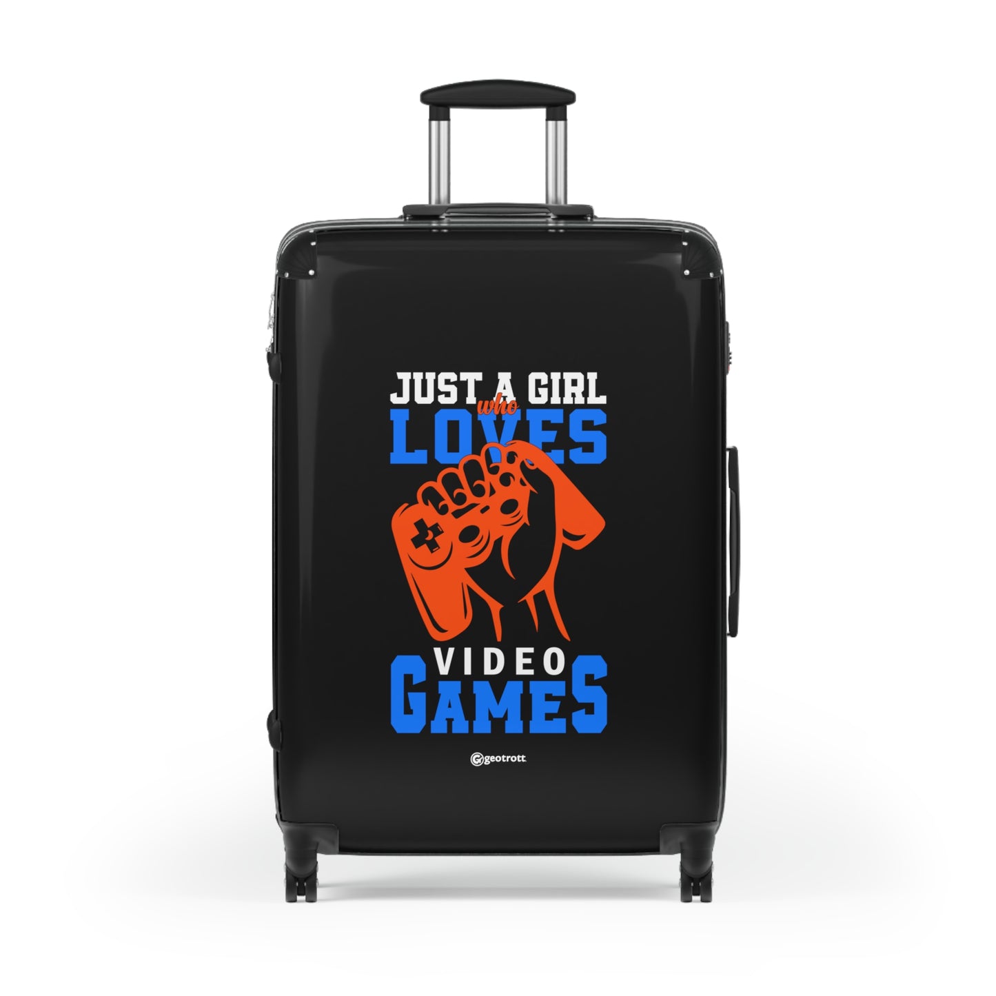 Just a Girl who loves Video Games Gamer Gaming Suitcase-Bags-Geotrott