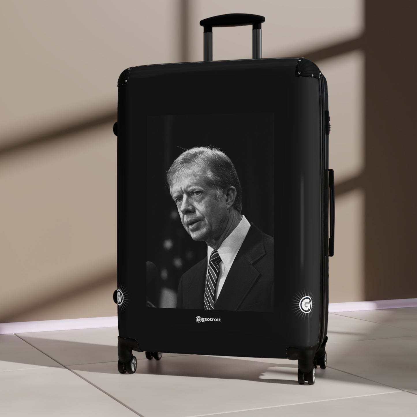 James Earl Jimmy Carter Jr 39Th President 20Th Century Photos Luggage Bag Rolling Suitcase Spinner