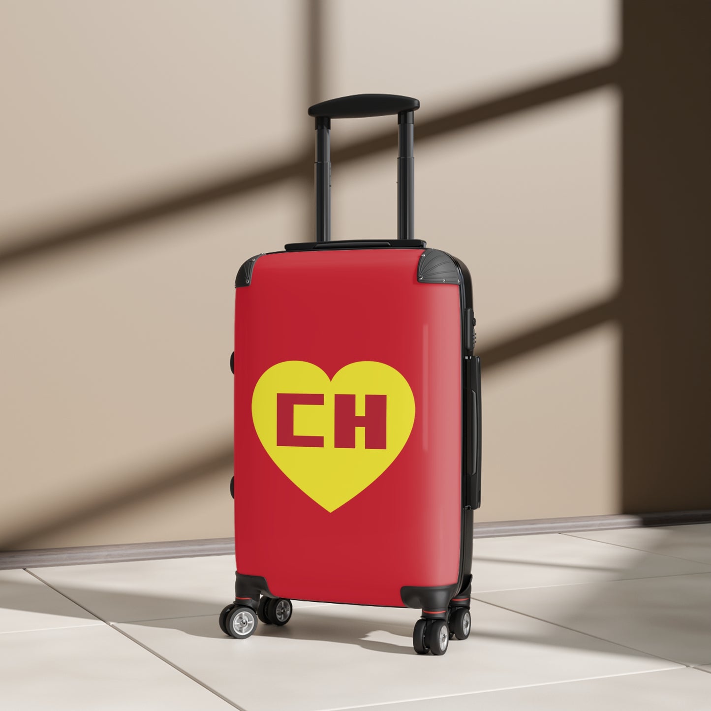 Geotrott El Chapulin Colorado Chespirito 红色登机箱 扩展存储 可调节伸缩手柄 双轮 聚碳酸酯 硬壳 内置锁
