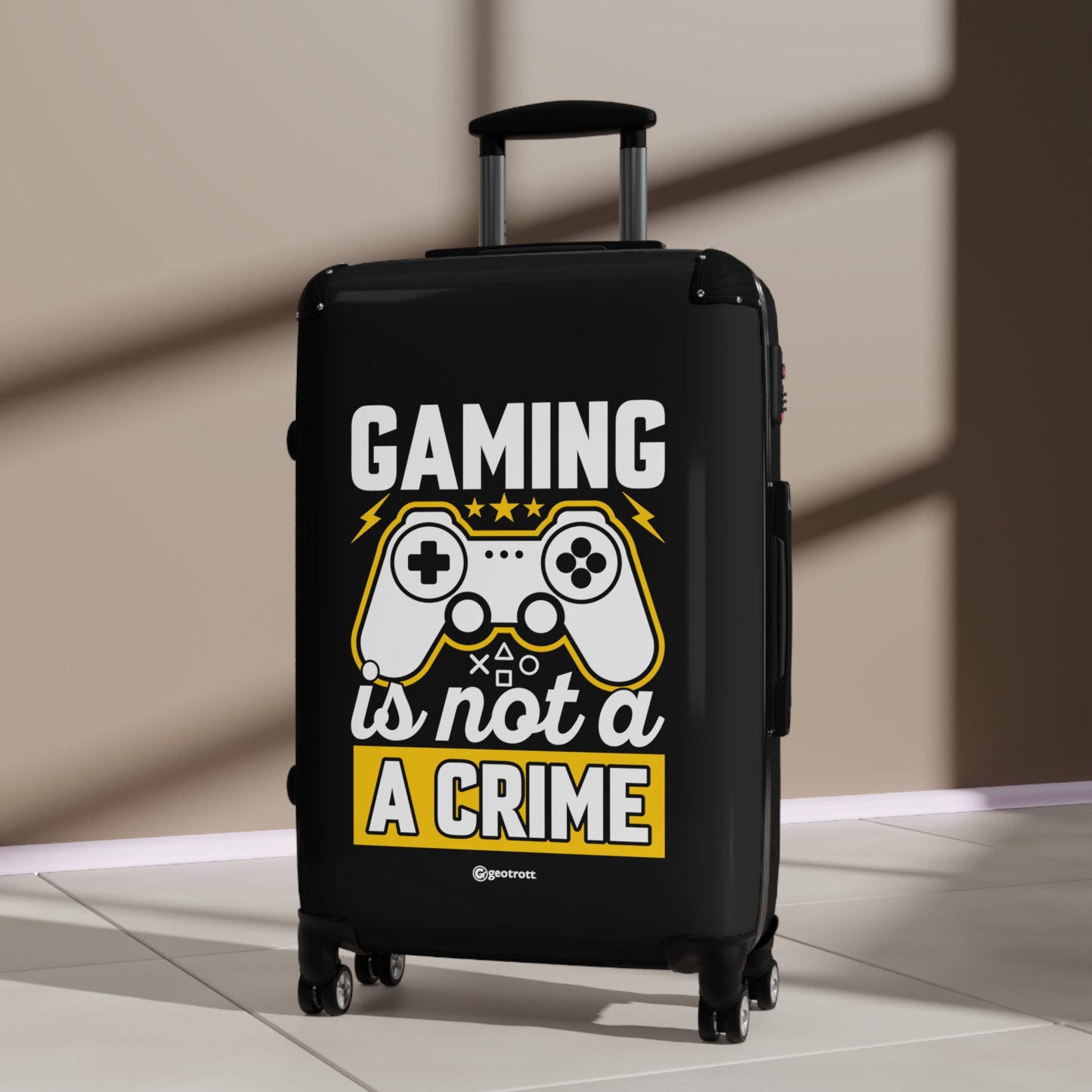 Gaming is not a Crime Gamer Gaming Suitcase