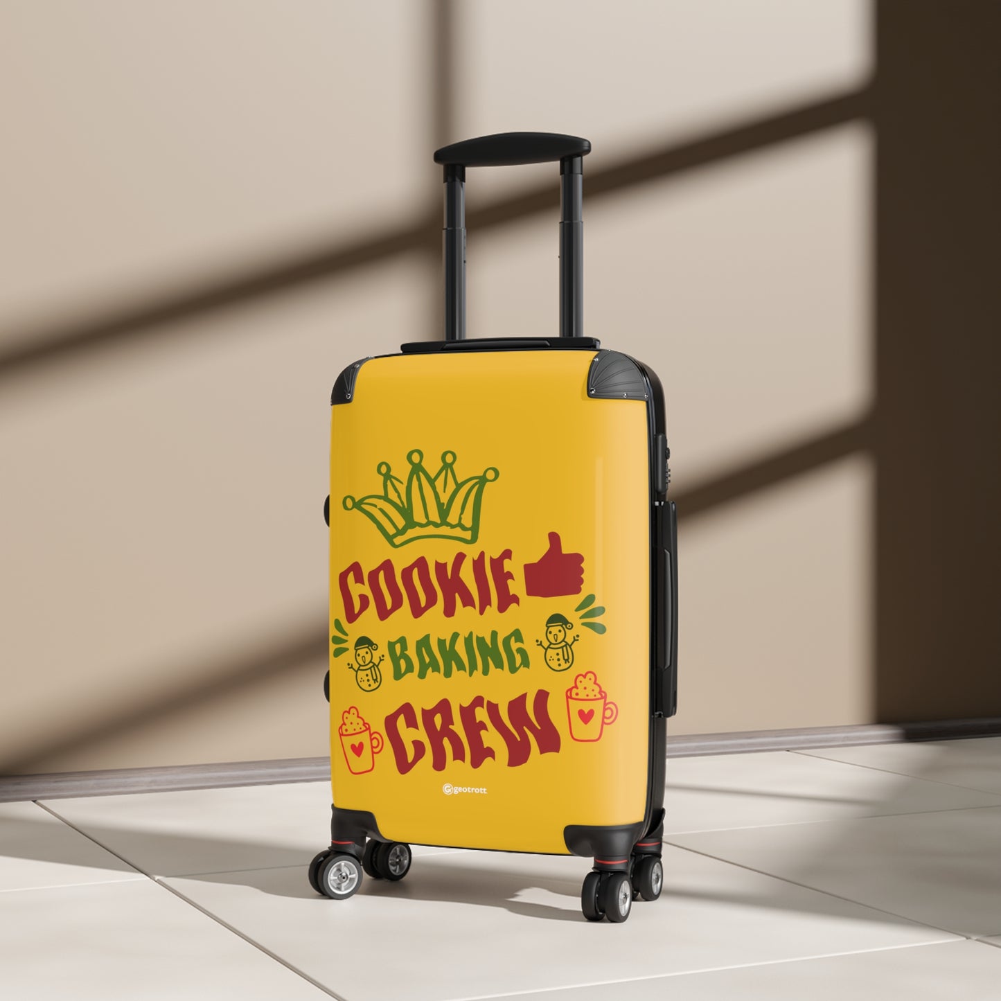 Cookie Baking Crew Emotive Inspirational Luggage Bag Rolling Suitcase Spinner