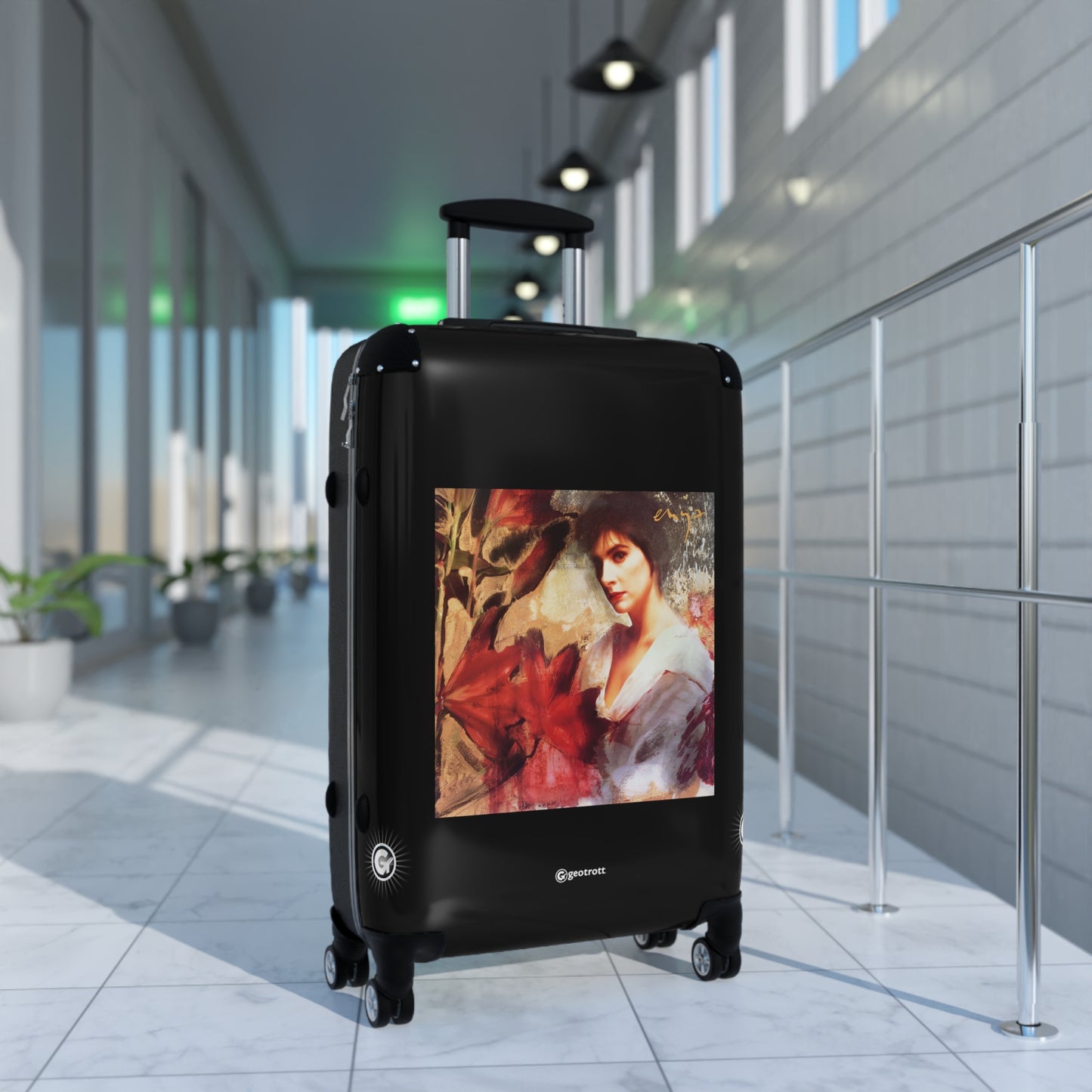Enya Eighties Music Album Luggage Bag Rolling Suitcase Spinner