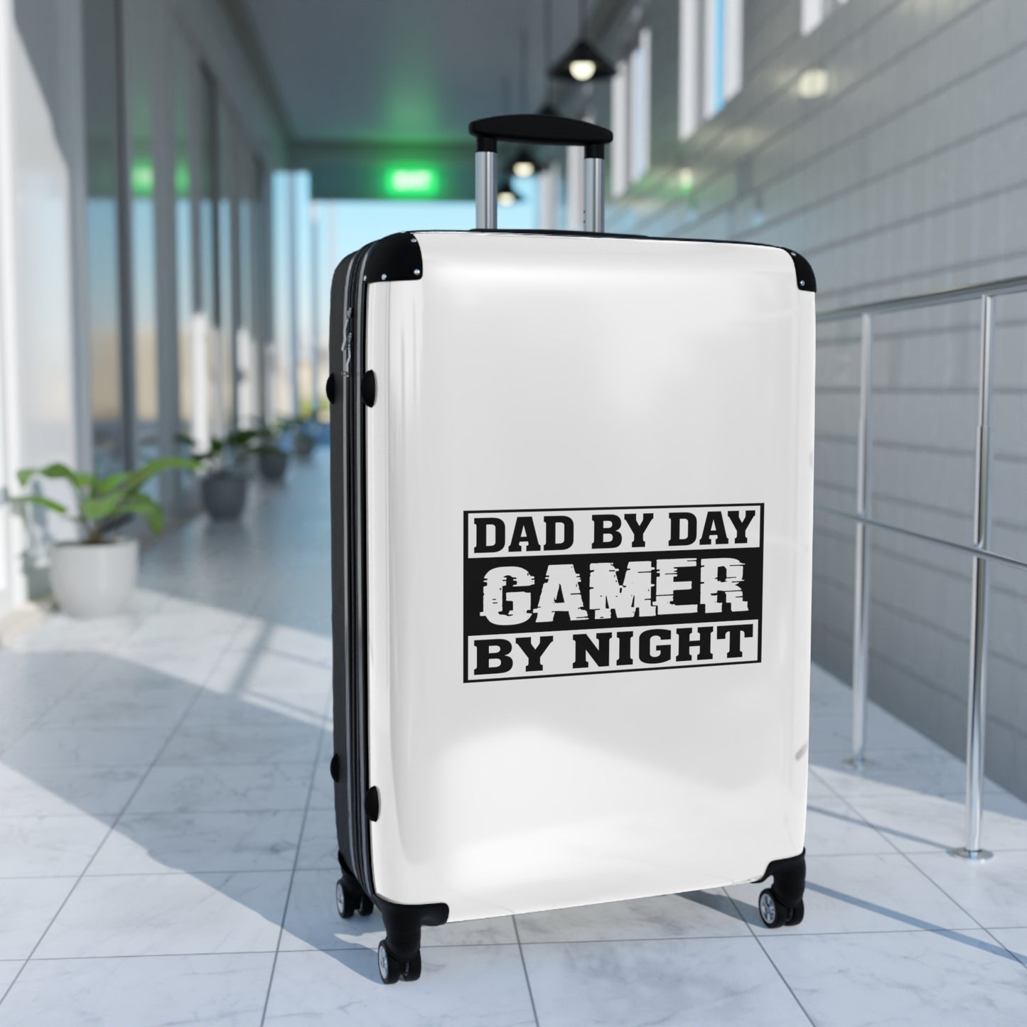 Dad by Day Gamer by Night Gamer Gaming Suitcase-Bags-Geotrott
