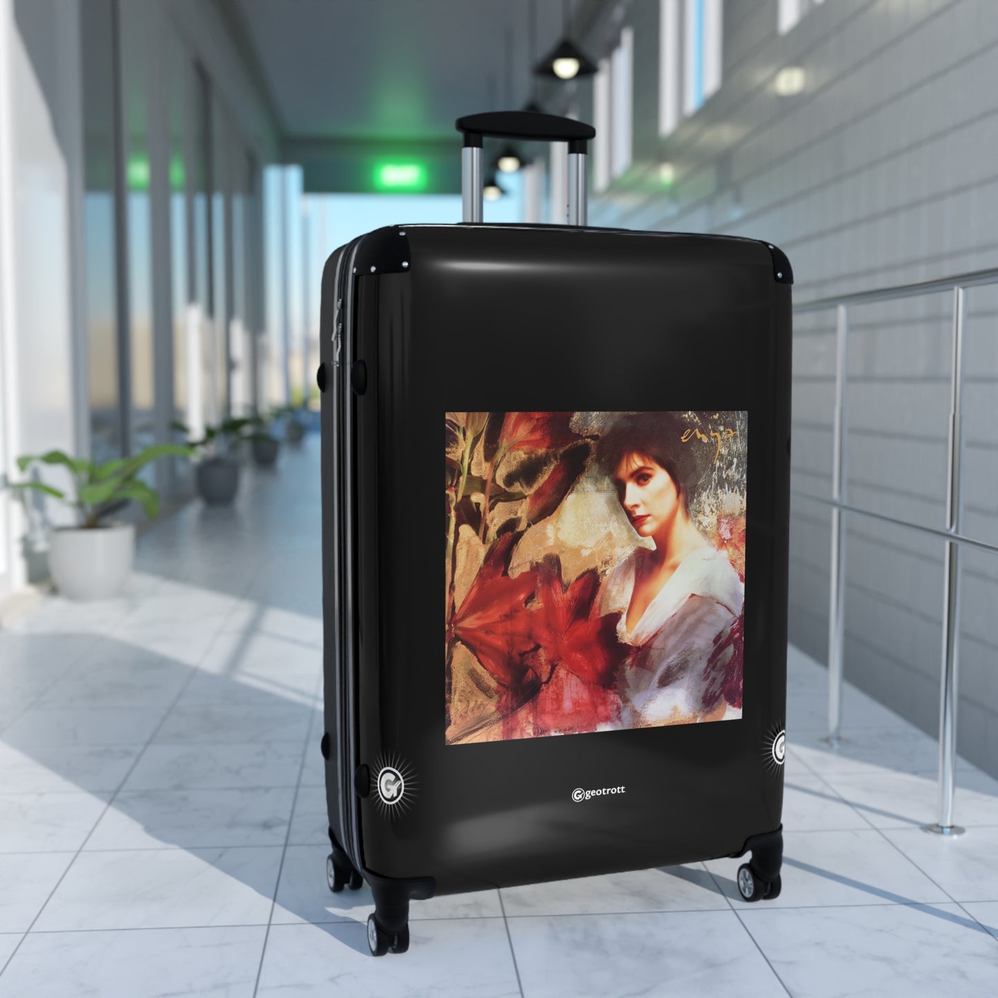 Enya Eighties Music Album Luggage Bag Rolling Suitcase Spinner