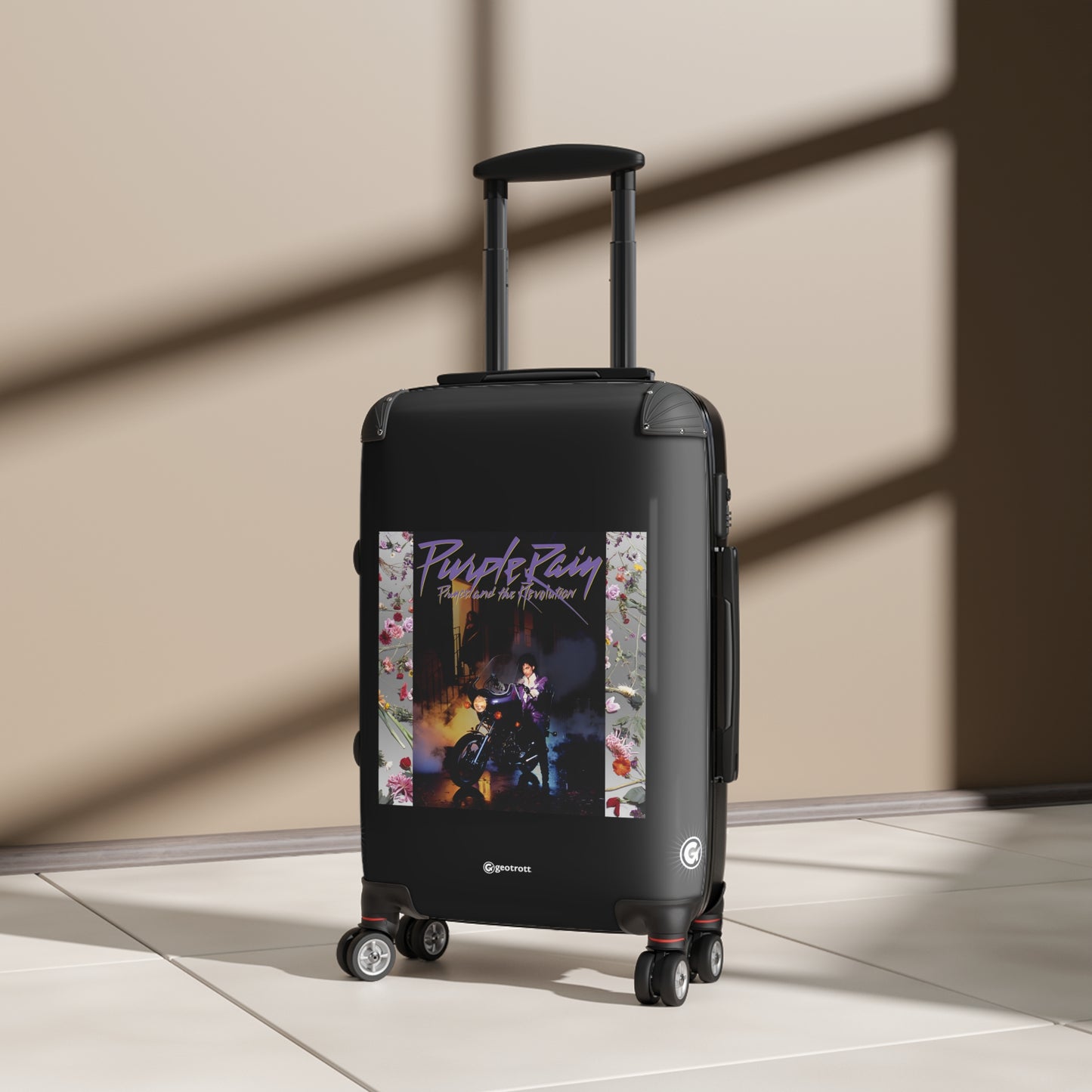 Purple Rain Prince And The Revolution Eighties Music Album Luggage Bag Rolling Suitcase Spinner