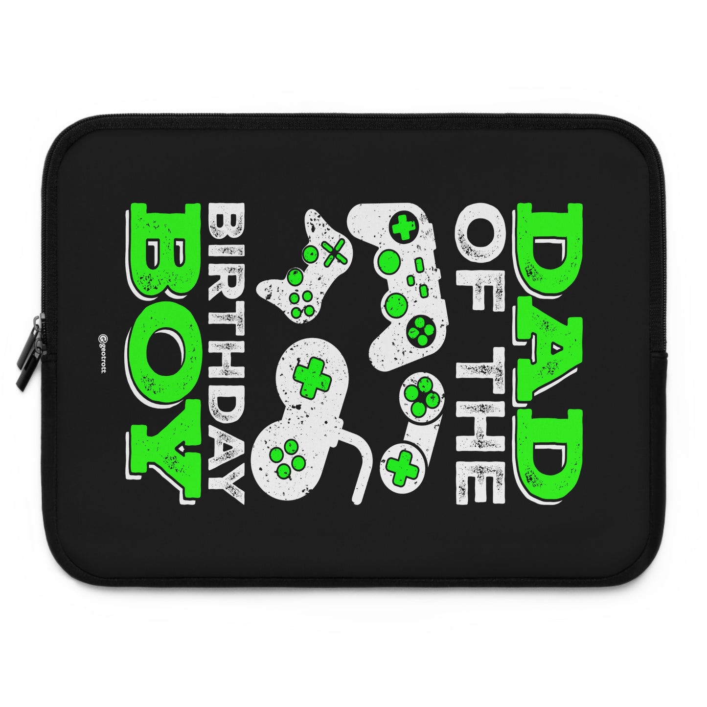 Dad Of The Birthday Boy Gamer Gaming Lightweight Smooth Neoprene Laptop Sleeve