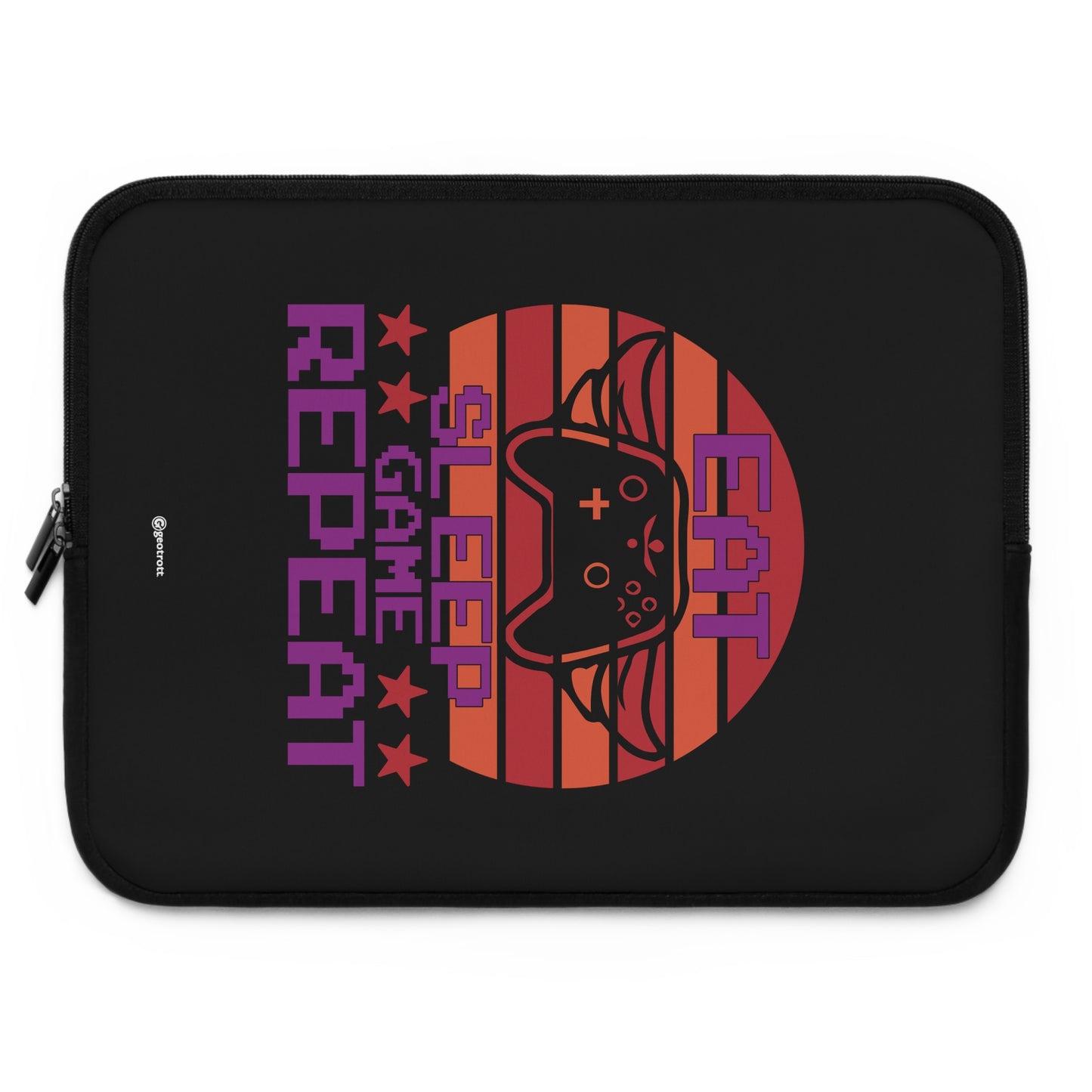Eat Sleep Game Repeat 4 Gamer Gaming Lightweight Smooth Neoprene Laptop Sleeve