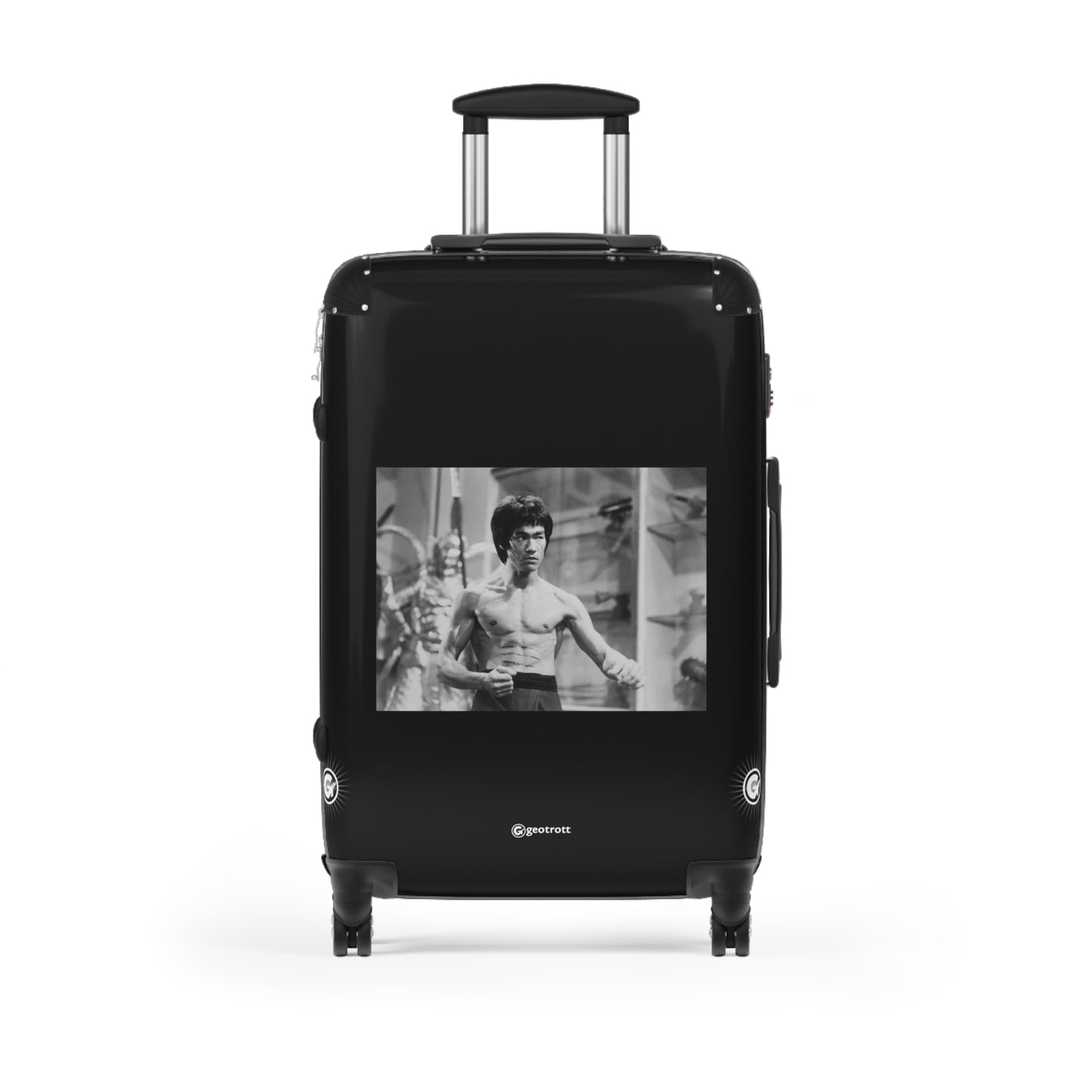 Bruce Lee Fighting Huntress Enter The Dragon 20Th Century Photos Luggage Bag Rolling Suitcase Spinner