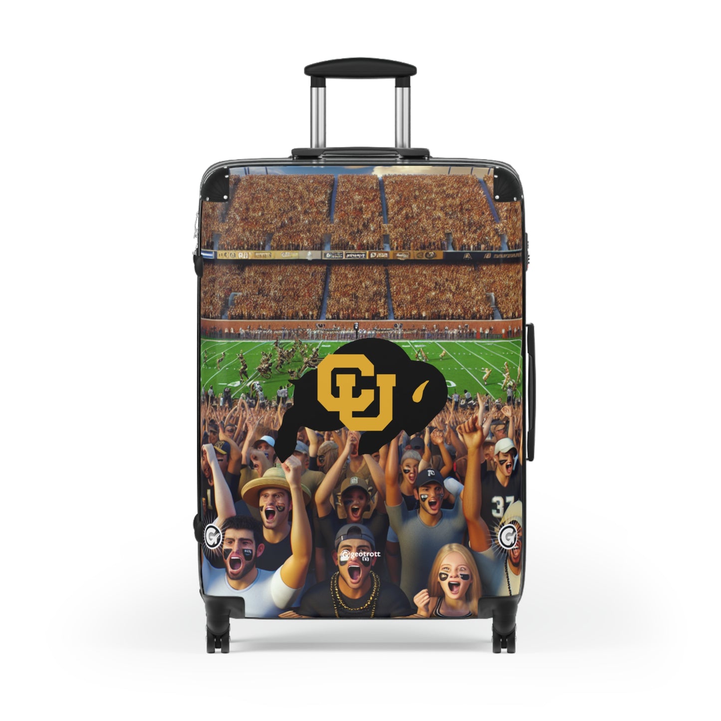 The Missouri Tigers Football College Team Luggage Bag Rolling Suitcase Spinner