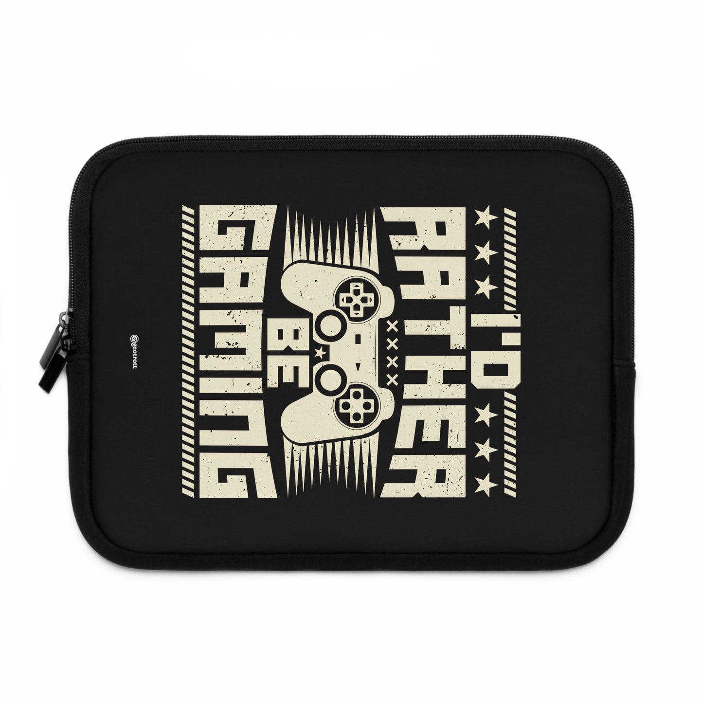 I'D Rather Be Gaming Gamer Gaming Lightweight Smooth Neoprene Laptop Sleeve