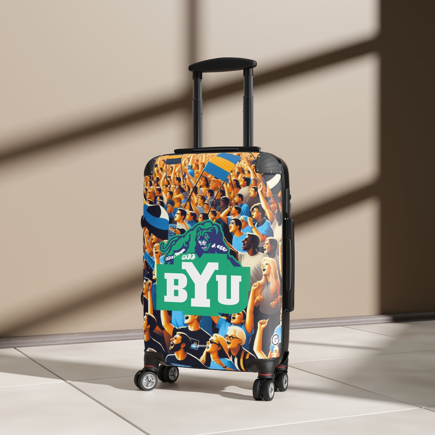 Brigham Young University Team College Team Luggage Bag Rolling Suitcase Spinner