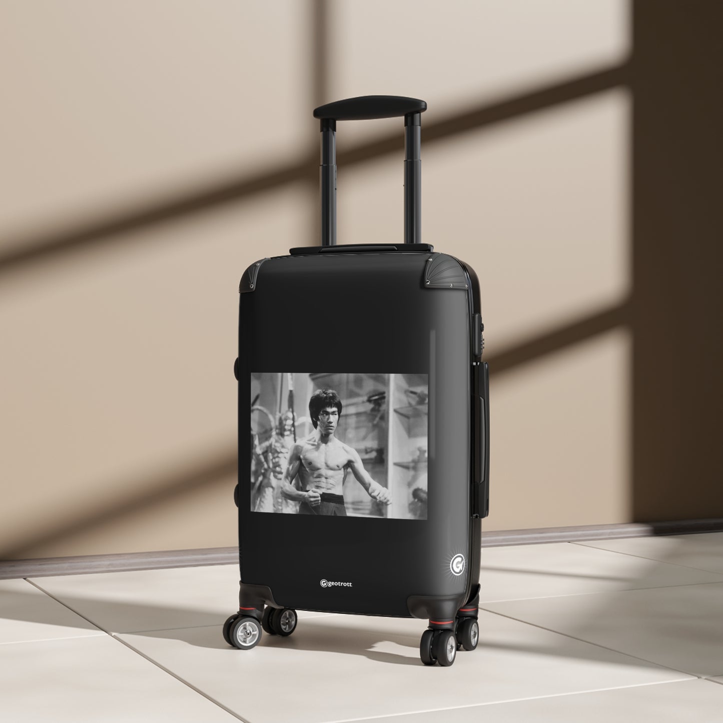 Bruce Lee Fighting Huntress Enter The Dragon 20Th Century Photos Luggage Bag Rolling Suitcase Spinner