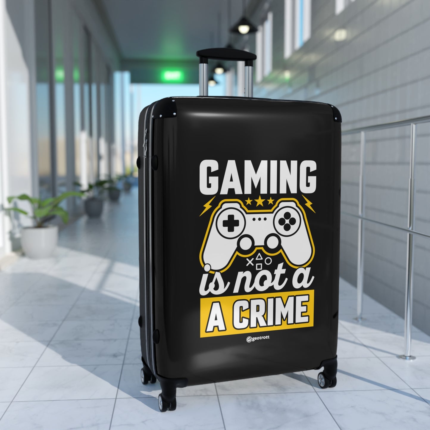 Gaming is not a Crime Gamer Gaming Suitcase