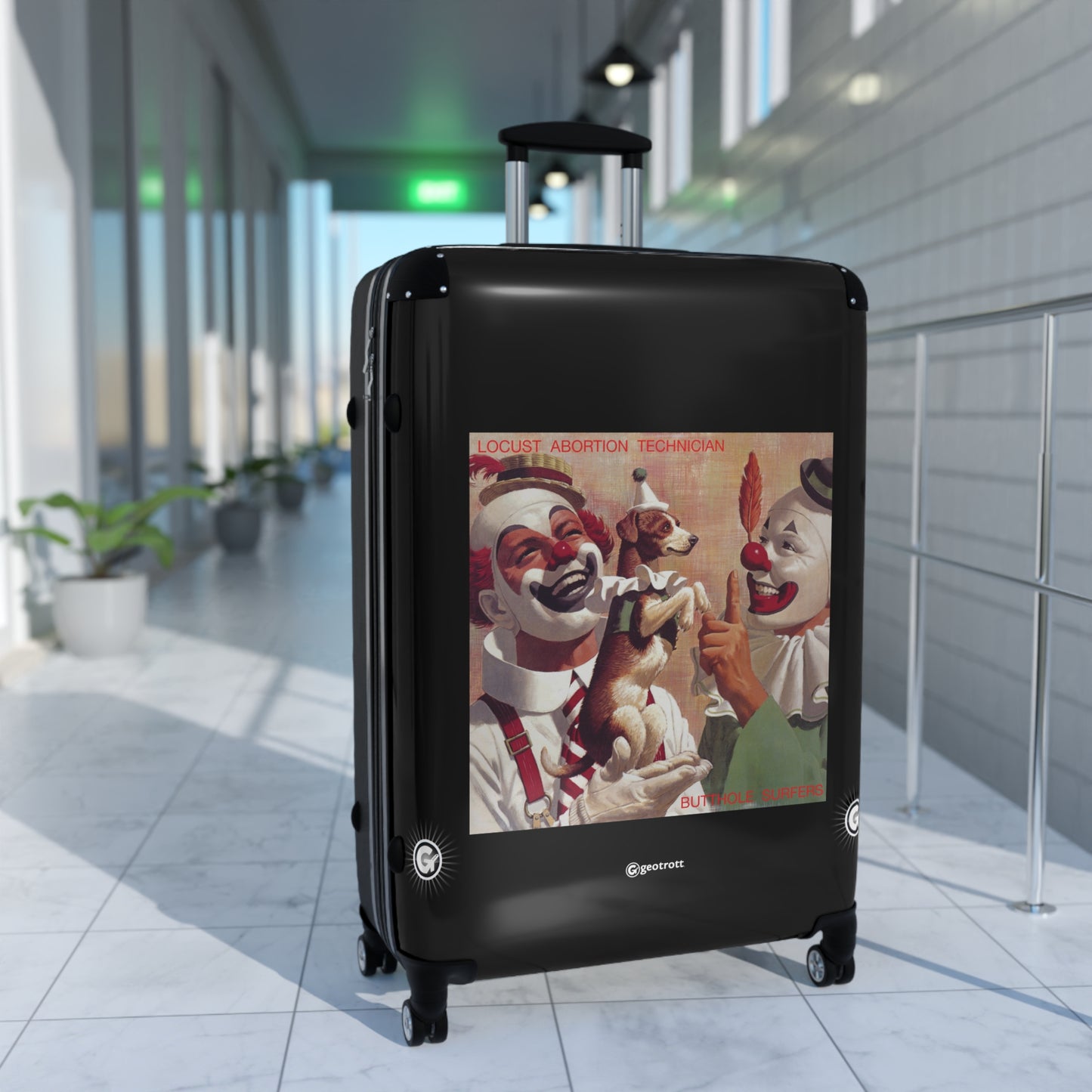 Butthole Surfers Locust Abortion Technician 1987 Luggage Bag Rolling Suitcase Spinner