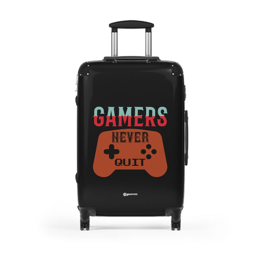 Gamers Never Quit 2 Gamer Gaming Suitcase