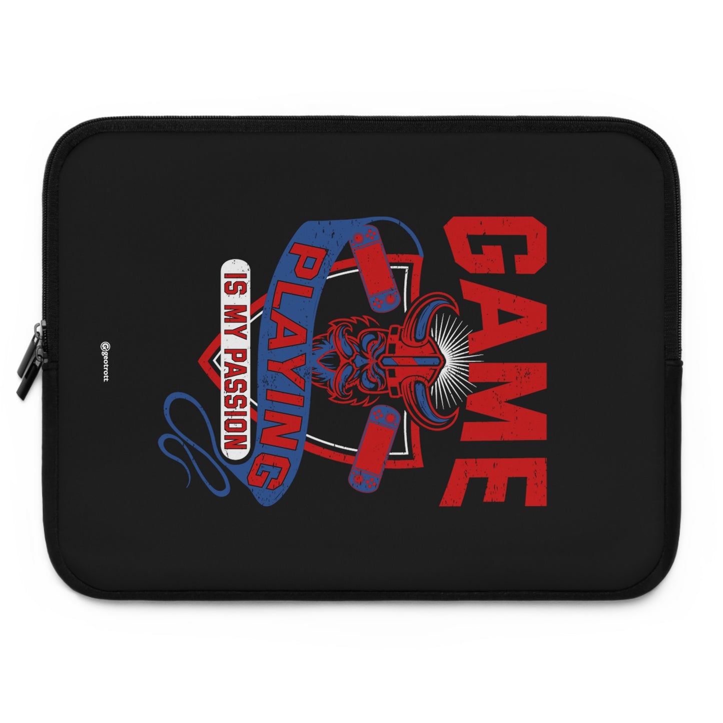 Game Playing Is My Passion Gamer Gaming Lightweight Smooth Neoprene Laptop Sleeve
