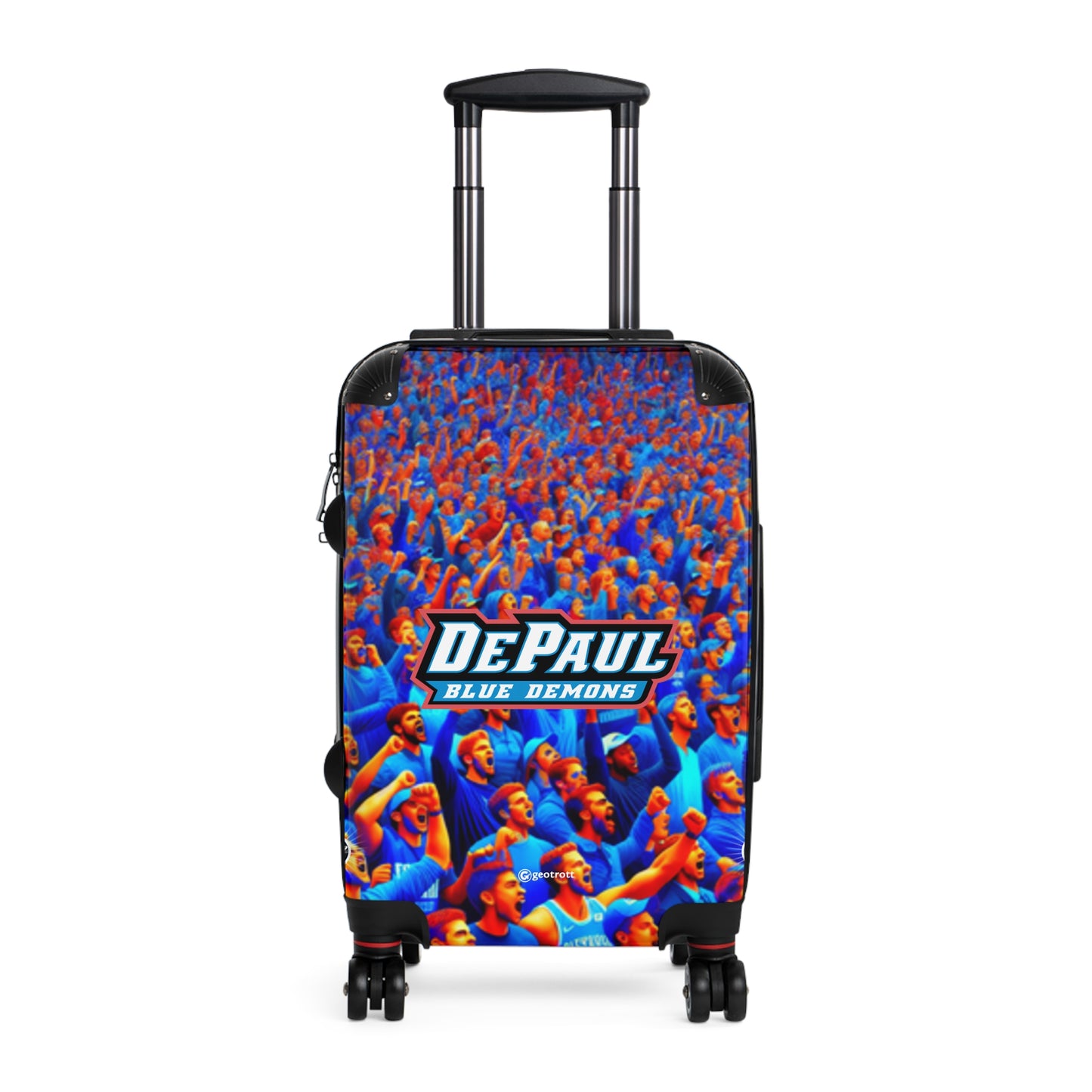 DePaul Blue Demons Mens Basketball COLLEGE Team Luggage Bag Rolling Suitcase Spinner