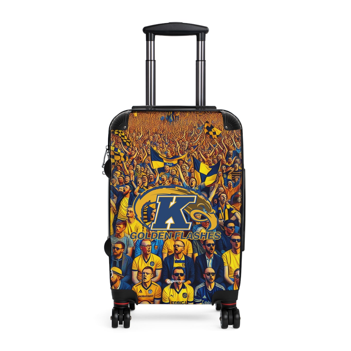 Kent State Golden Flashes College Luggage Bag Rolling Suitcase Spinner