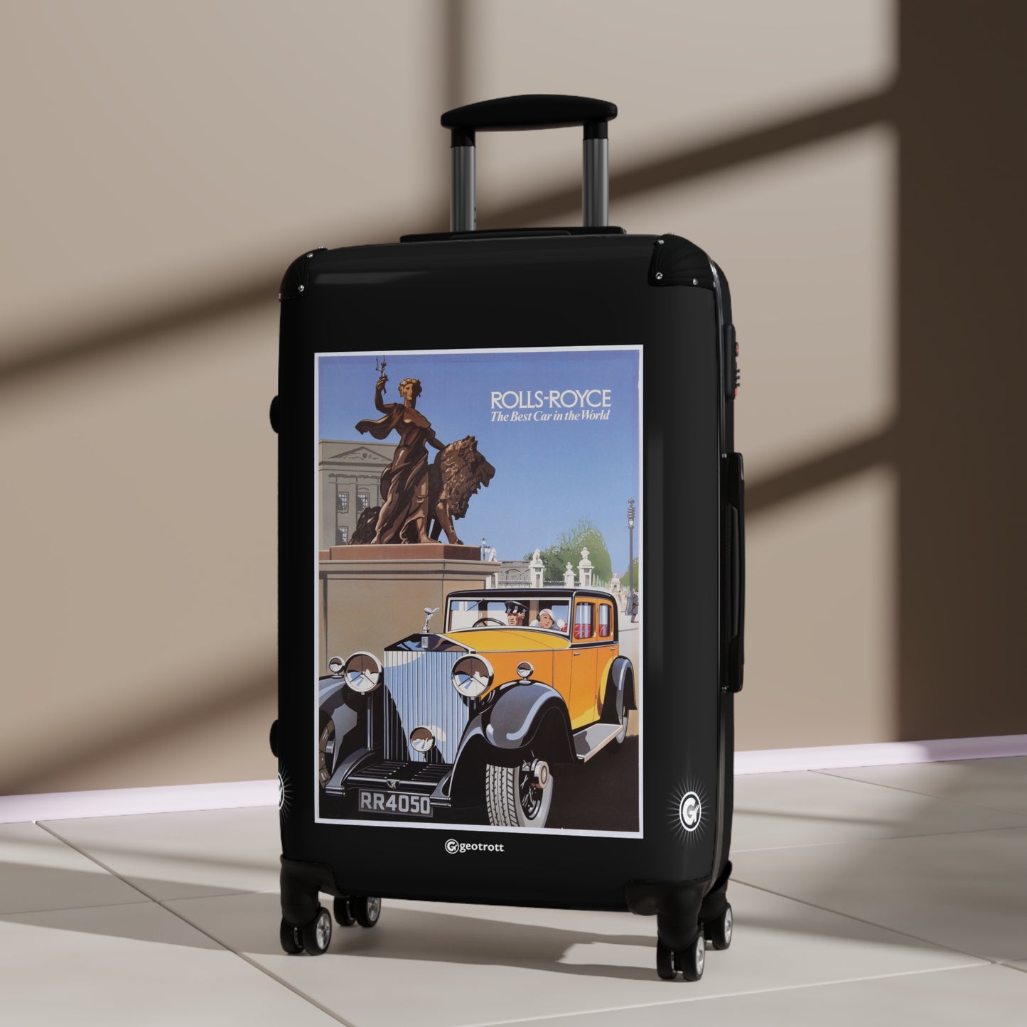 Rolls Royce Rr4050 Vintage Posters Retro Ad Luggage Bag Rolling Suitcase Spinner