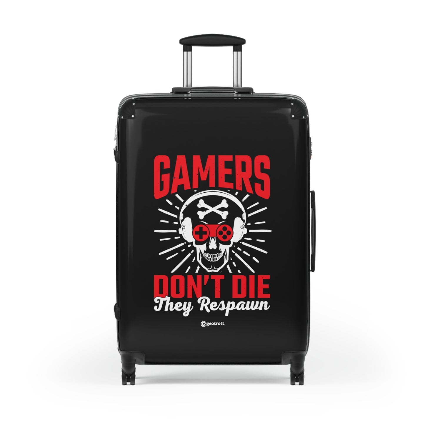 Gamers don't die they Respawn Gamer Gaming Suitcase-Bags-Geotrott