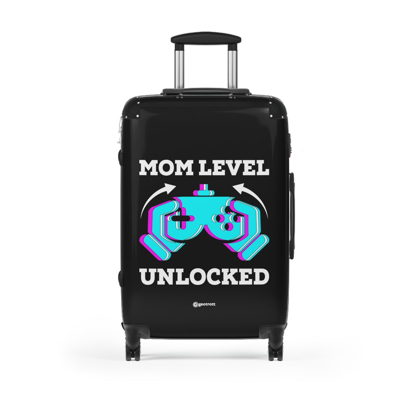 Mom Level Unlocked Gamer Gaming Suitcase