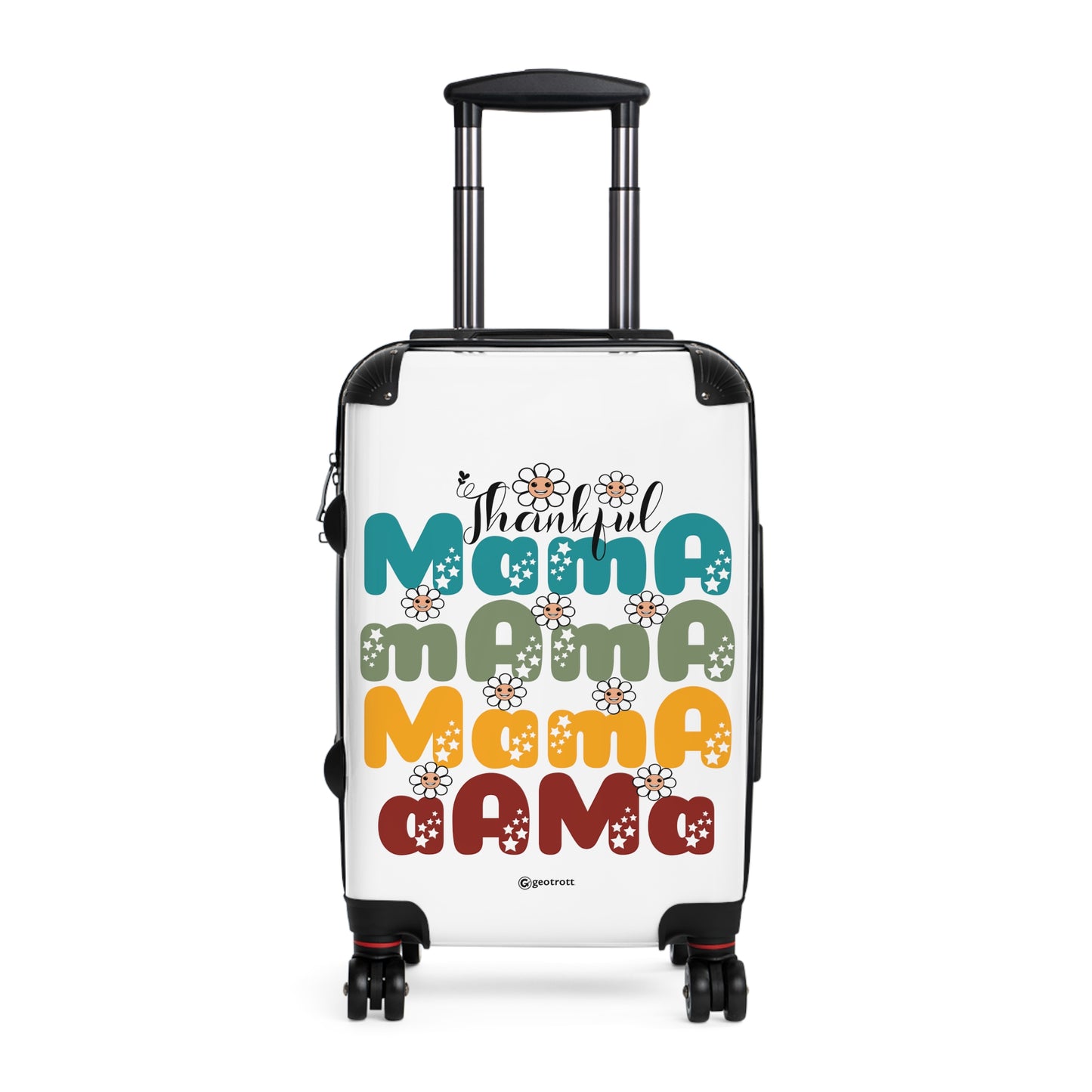 Thankful Mama Aama Emotive Inspirational Mothers Day Luggage Bag Rolling Suitcase Spinner