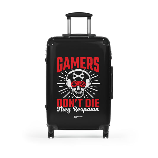 Gamers Don'T Die They Respawn Gamer Gaming Suitcase