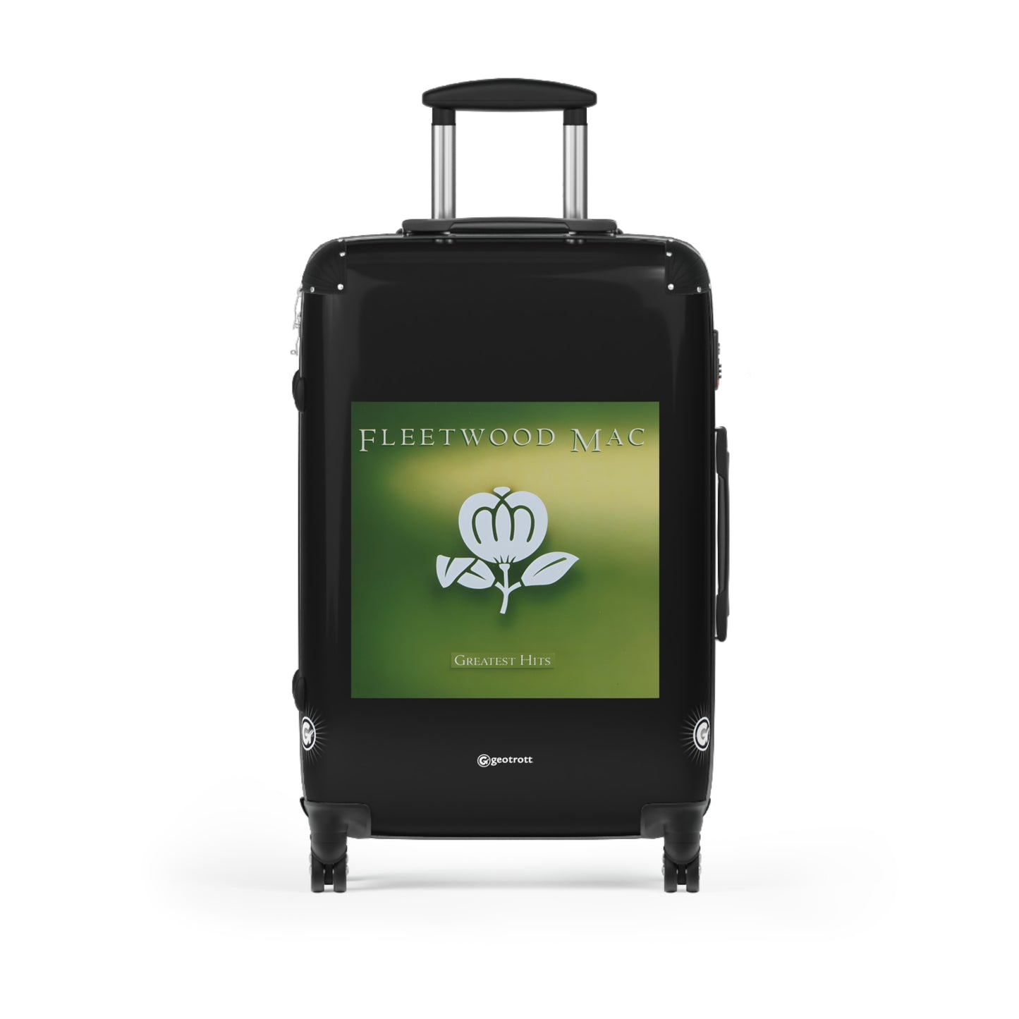 FleetWood Mac Greatest Hits Eighties Music Album Luggage Bag Rolling Suitcase Spinner