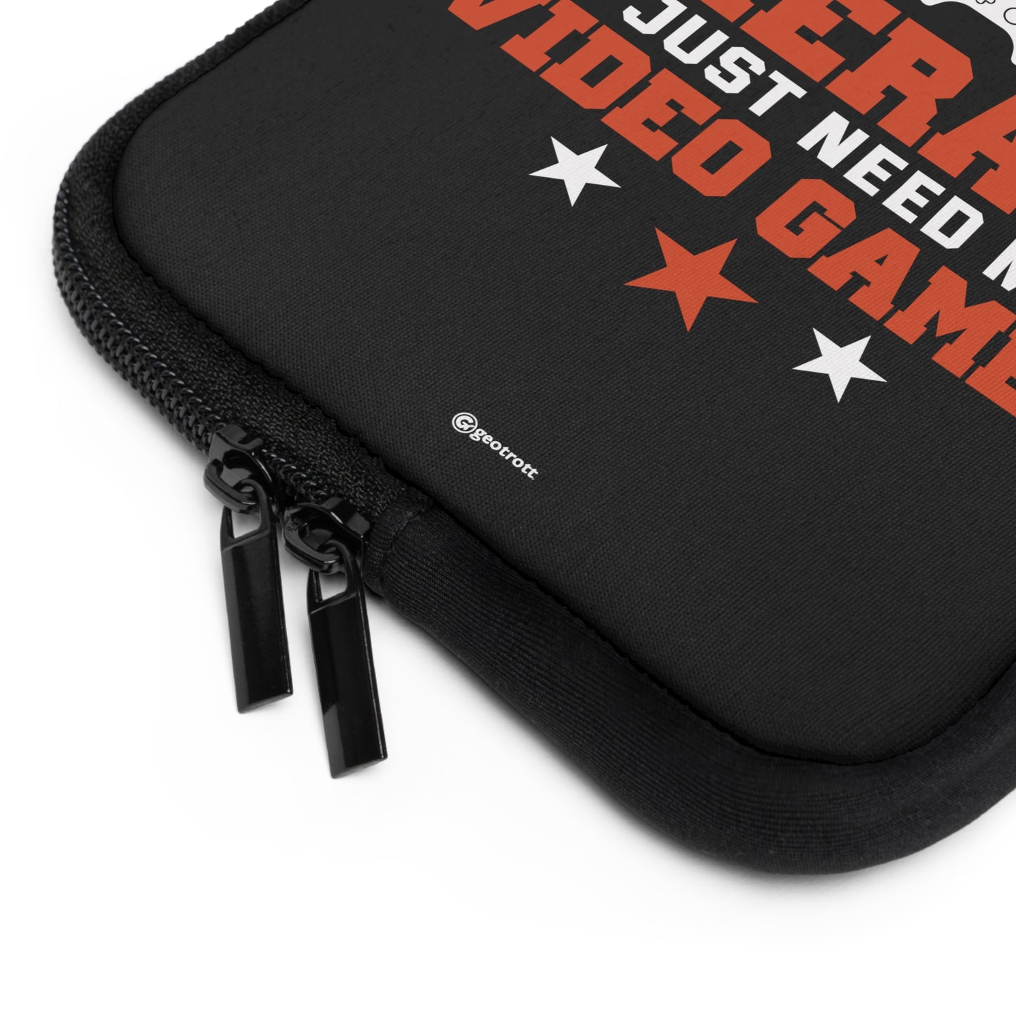 I Don'T Need Therapy I Just Need My Video Games Gamer Gaming Lightweight Smooth Neoprene Laptop Sleeve