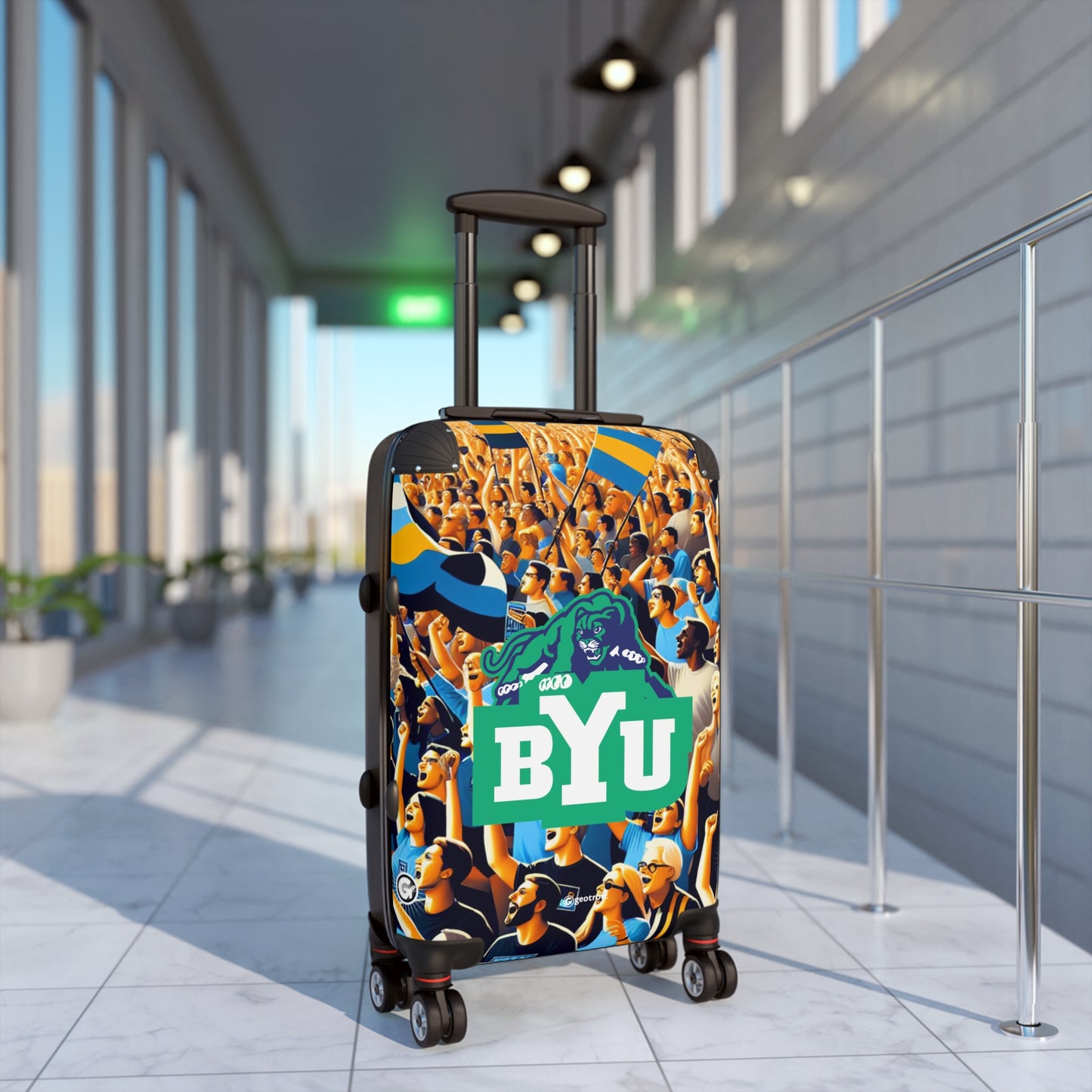 Brigham Young University Team College Team Luggage Bag Rolling Suitcase Spinner