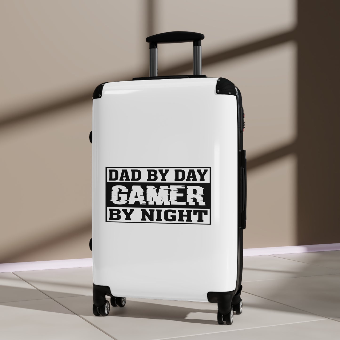 Dad by Day Gamer by Night Gamer Gaming Suitcase-Bags-Geotrott
