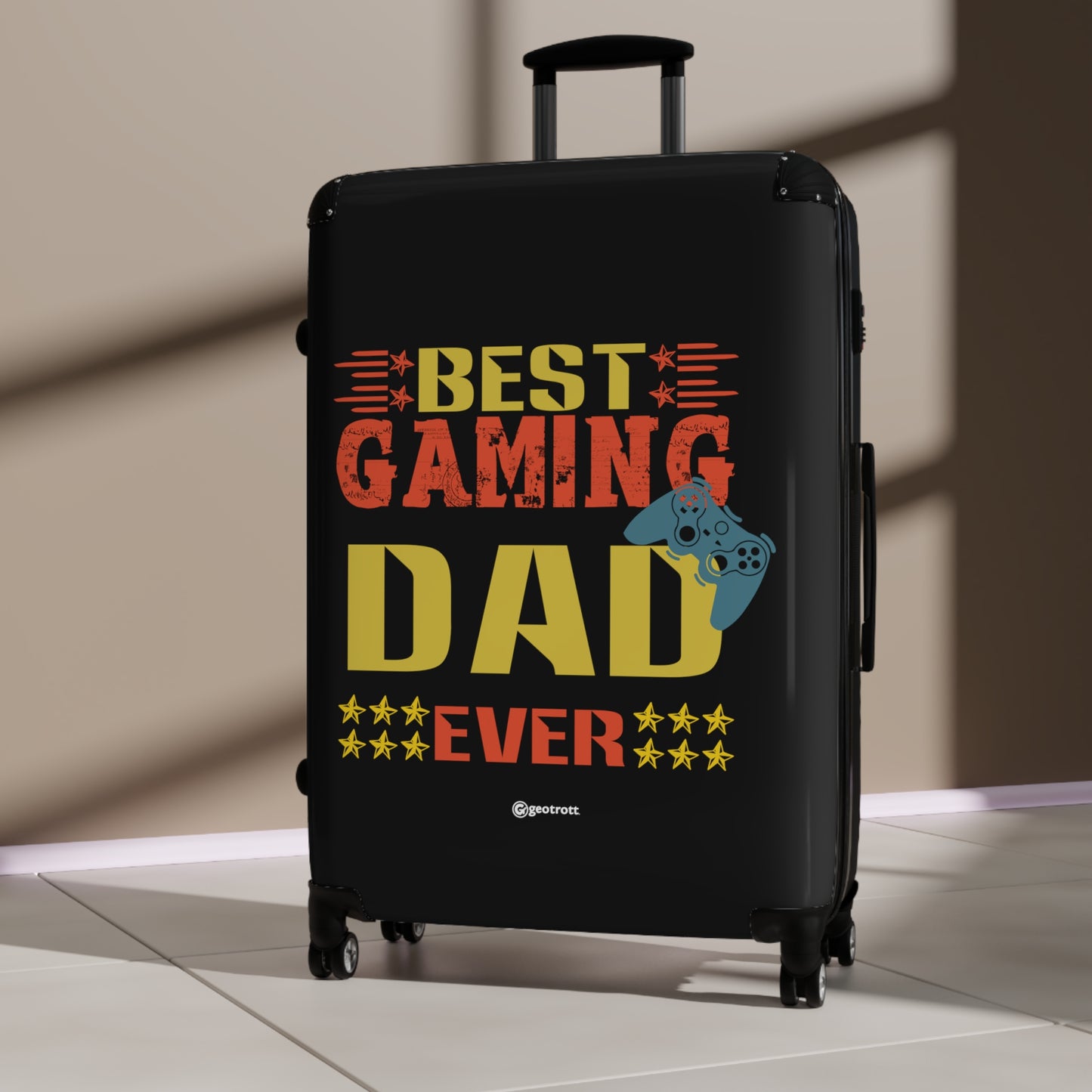Best Gaming Dad Emotive Inspirational Fathers Day Luggage Bag Rolling Suitcase Spinner