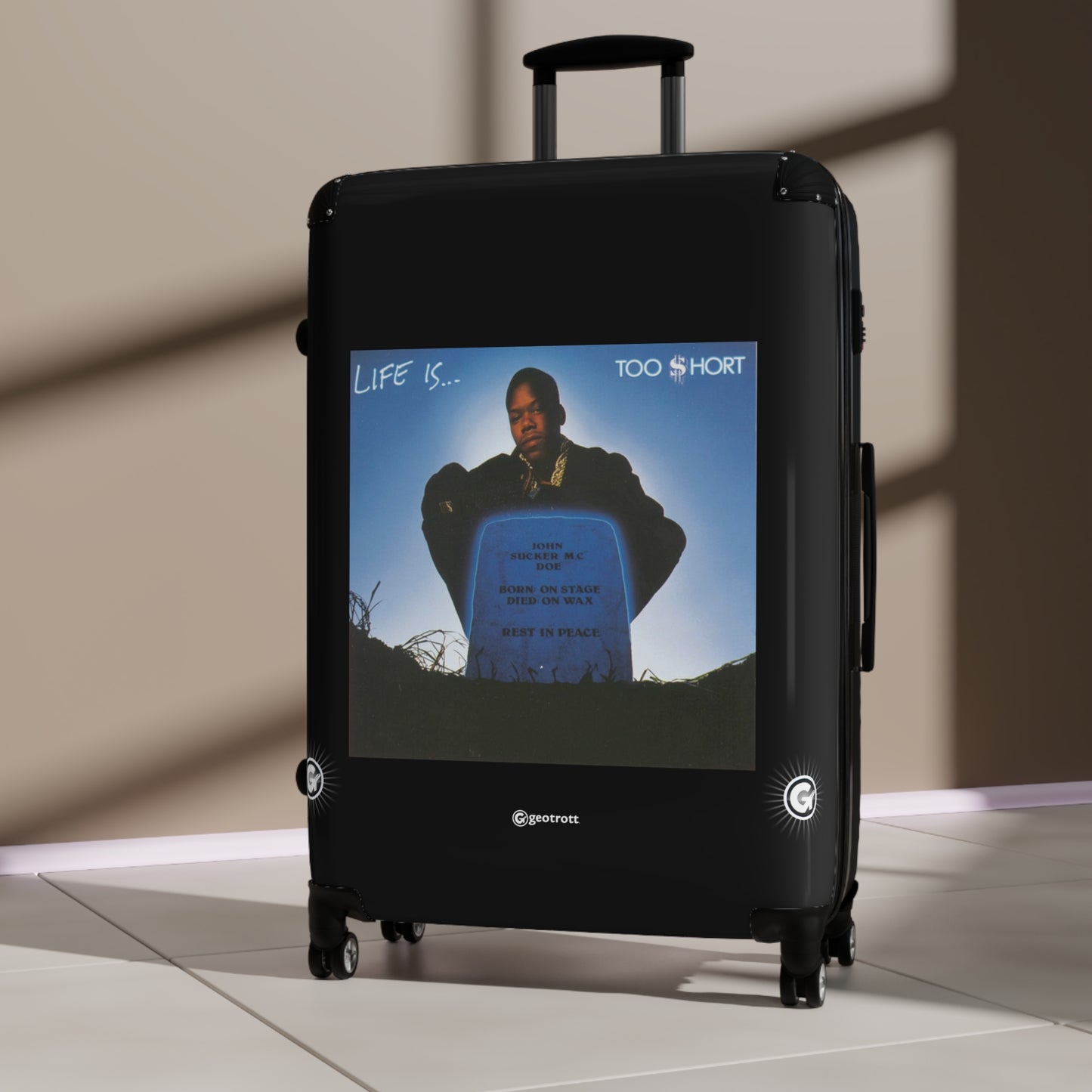 Too Short Life Is Too Short 1988 Luggage Bag Rolling Suitcase Spinner