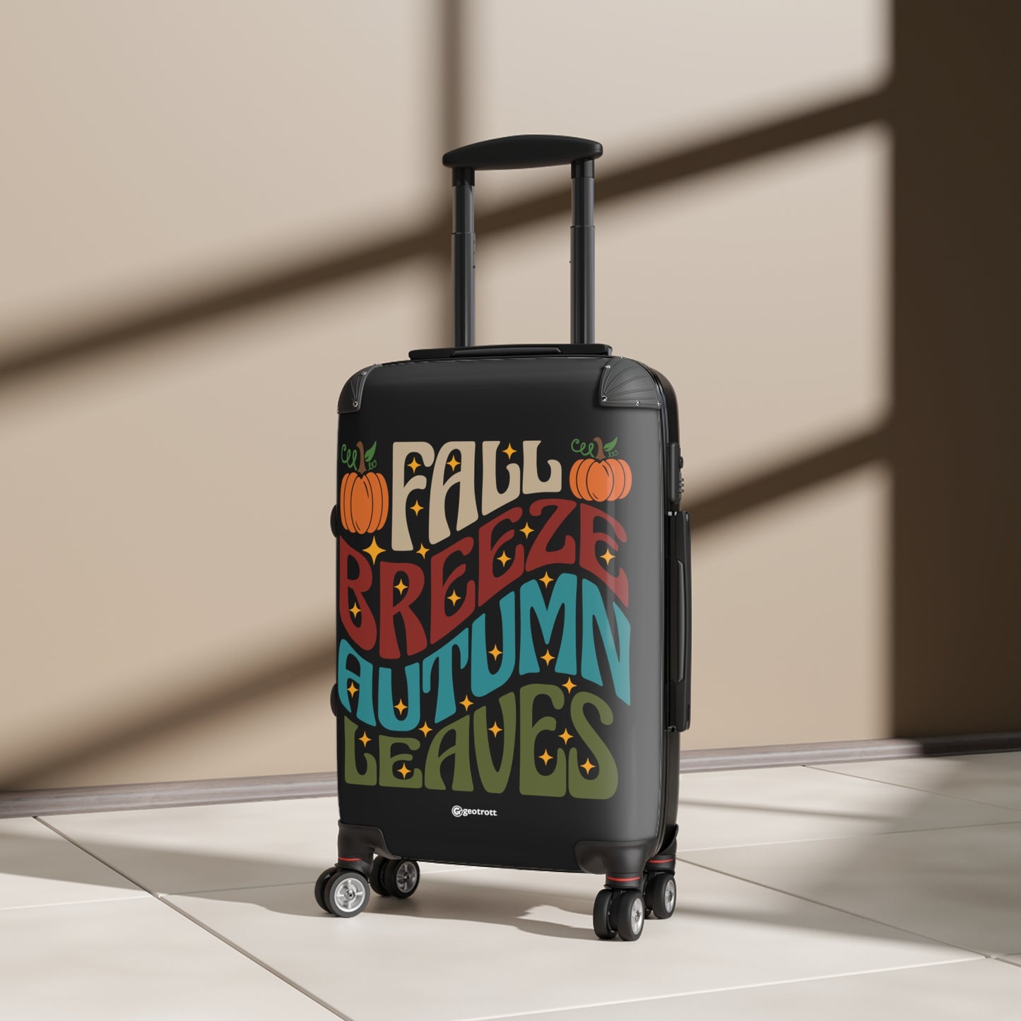 Fall Breeze Autumn Leaves Fall Season Luggage Bag Rolling Suitcase Spinner