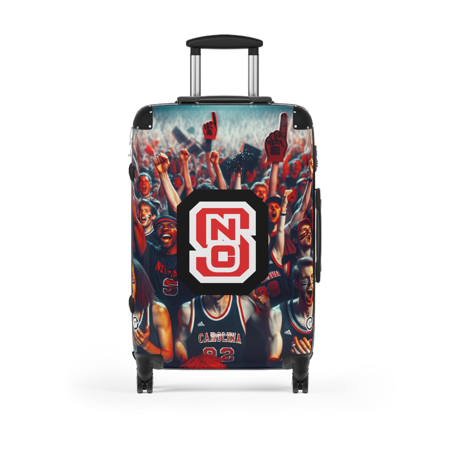 North Carolina State Basketball Team University College Teams Luggage Bag Rolling Suitcase Spinner