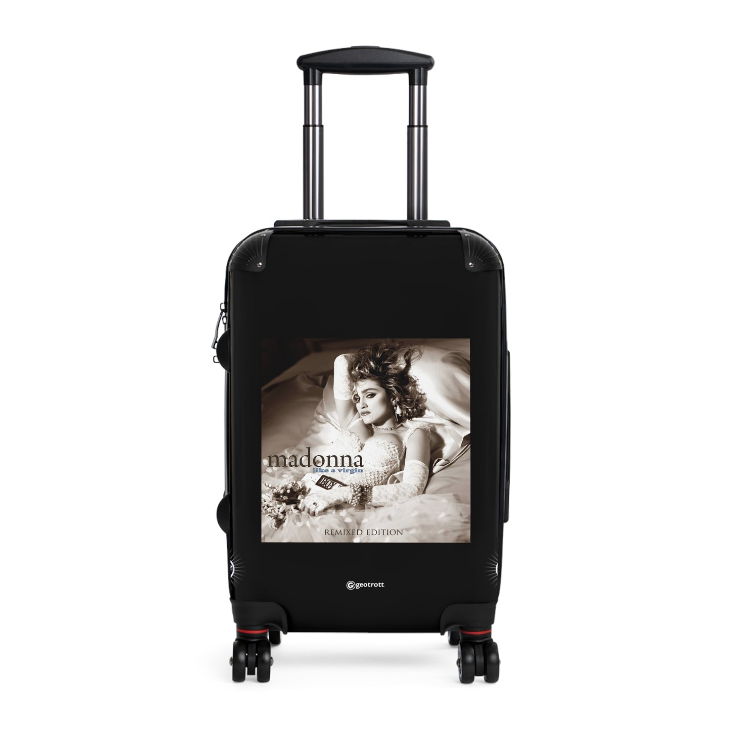 Madonna Like A Virgin Eighties Music Album Luggage Bag Rolling Suitcase Spinner