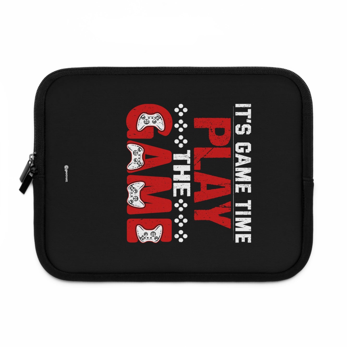 It Game Time Play Game Gamer Gaming Lightweight Smooth Neoprene Laptop Sleeve