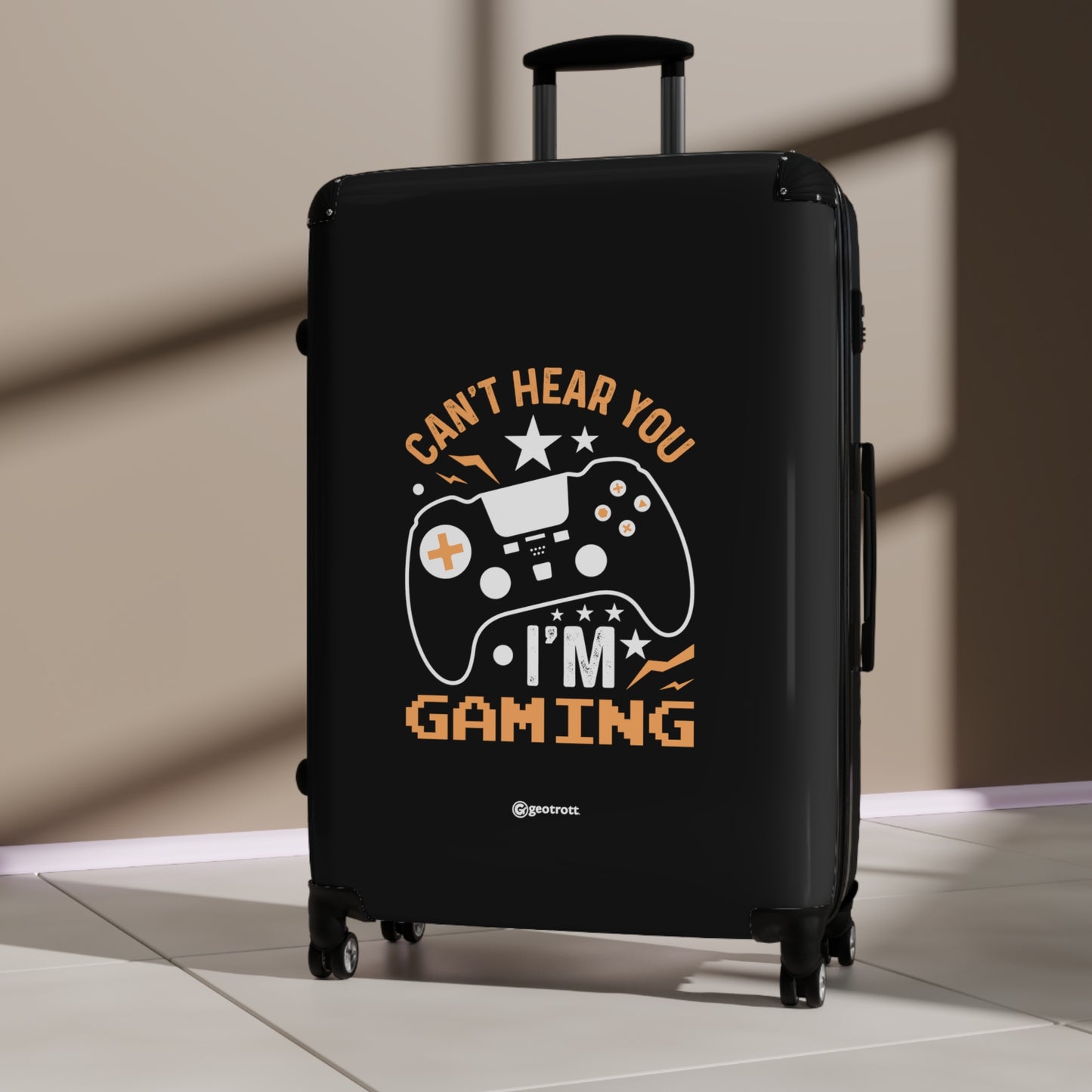 Can't Hear you I'm Gaming 3 Gamer Gaming Suitcase-Bags-Geotrott