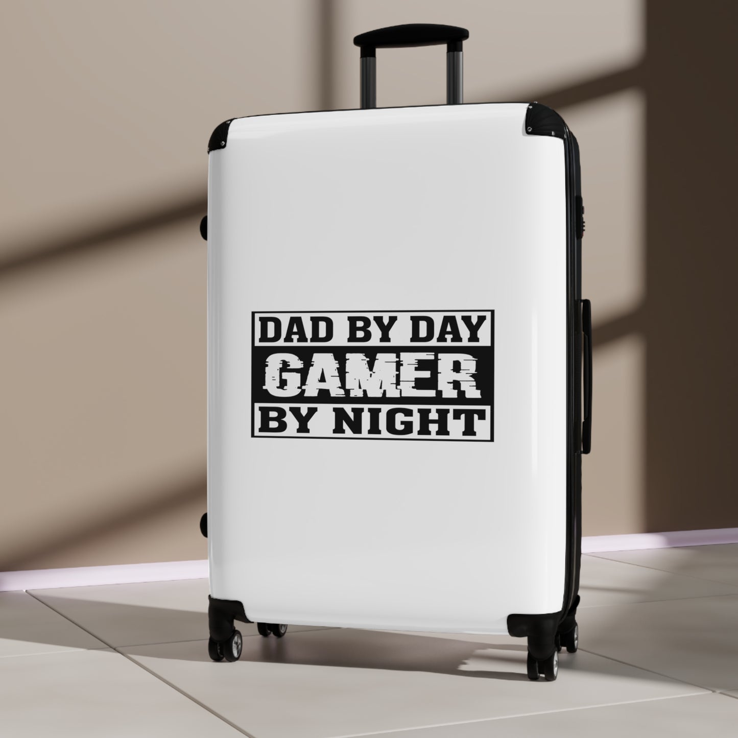 Dad by Day Gamer by Night Gamer Gaming Suitcase-Bags-Geotrott