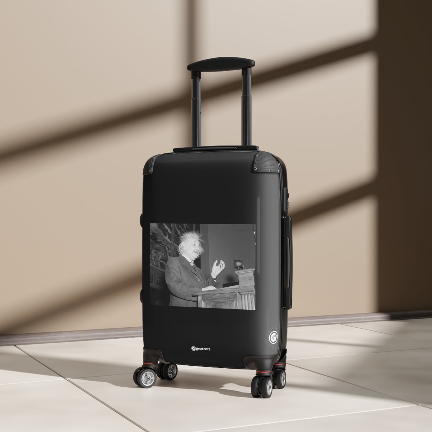 Albert Einstein Addressing Scientists 20Th Century Photos Luggage Bag Rolling Suitcase Spinner
