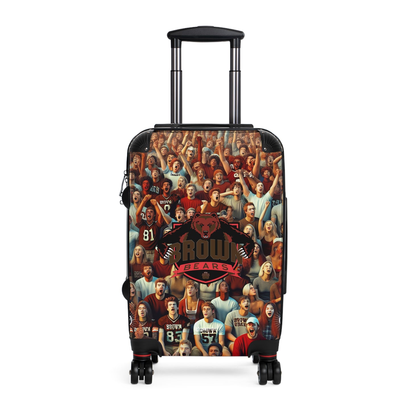 Brown Bears Brown University American Football University College Teams Luggage Bag Rolling Suitcase Spinner
