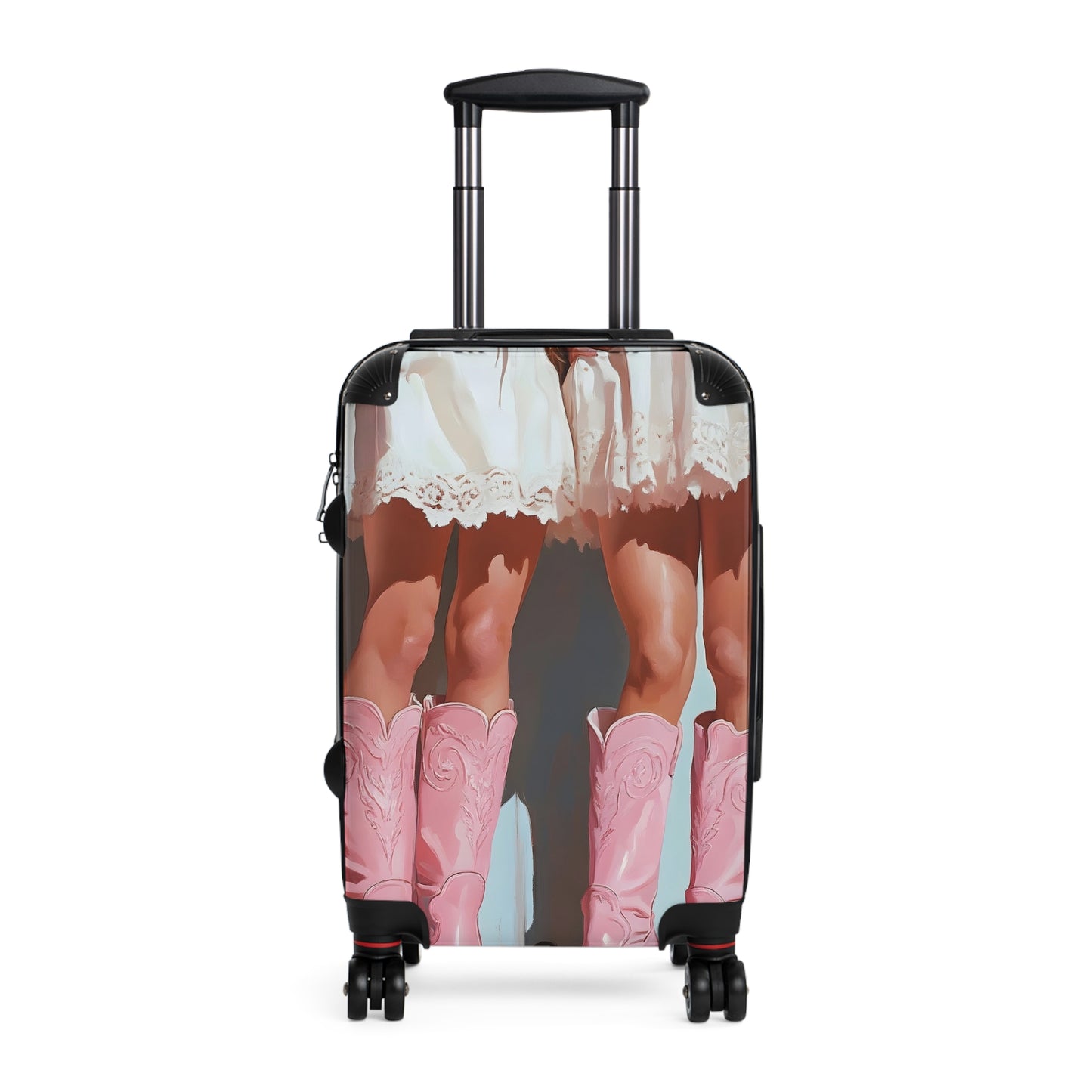 Hot Legs And Sexy Pink Cowboy Boots Suitcase