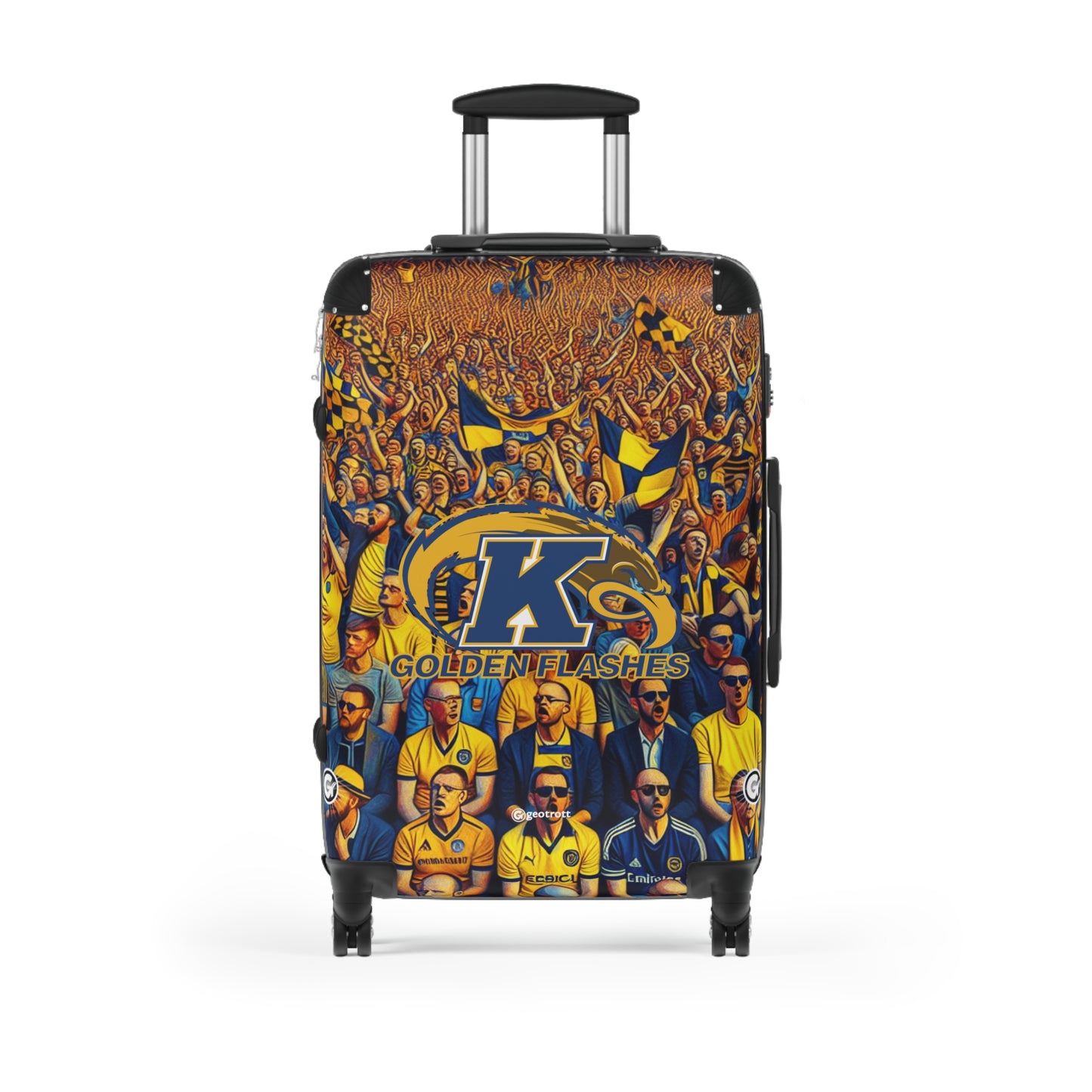 Kent State Golden Flashes College Luggage Bag Rolling Suitcase Spinner