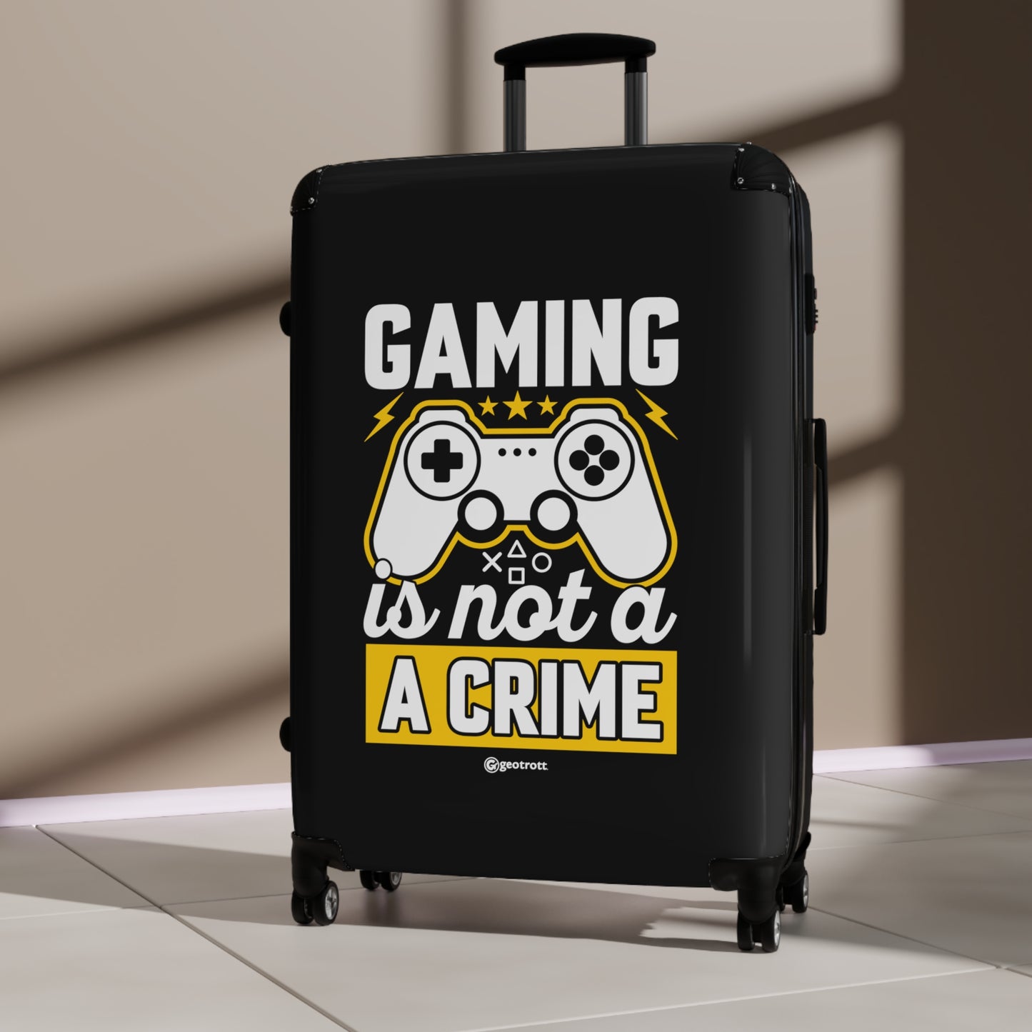 Gaming is not a Crime Gamer Gaming Suitcase