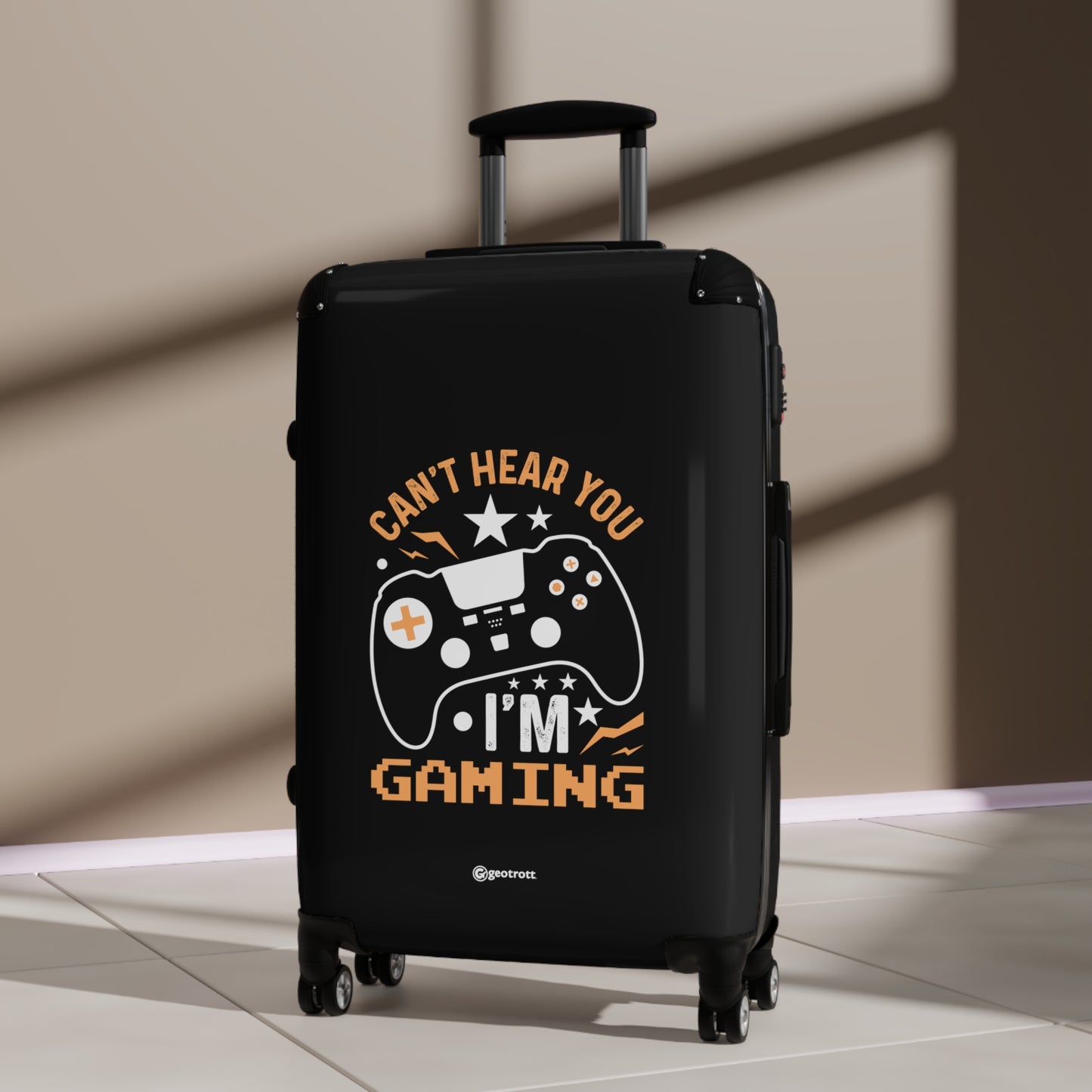 Can't Hear you I'm Gaming 3 Gamer Gaming Suitcase-Bags-Geotrott
