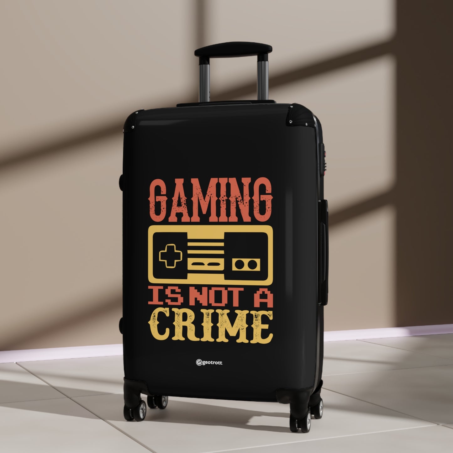 Gaming is not a Crime Gamer Gaming Suitcase-Bags-Geotrott